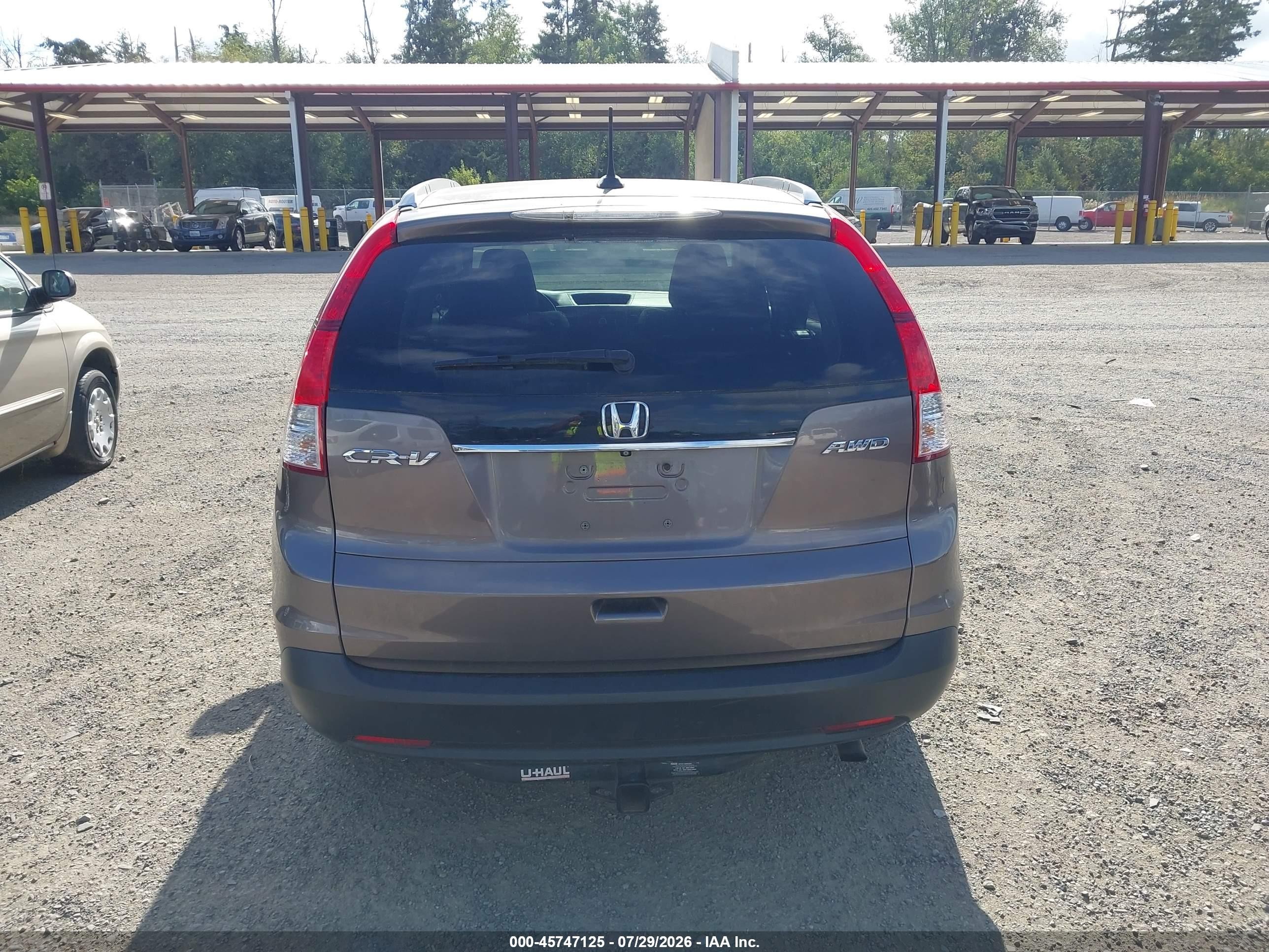 2014 Honda Cr-v Ex-l Beige vin: 5J6RM4H74EL110375