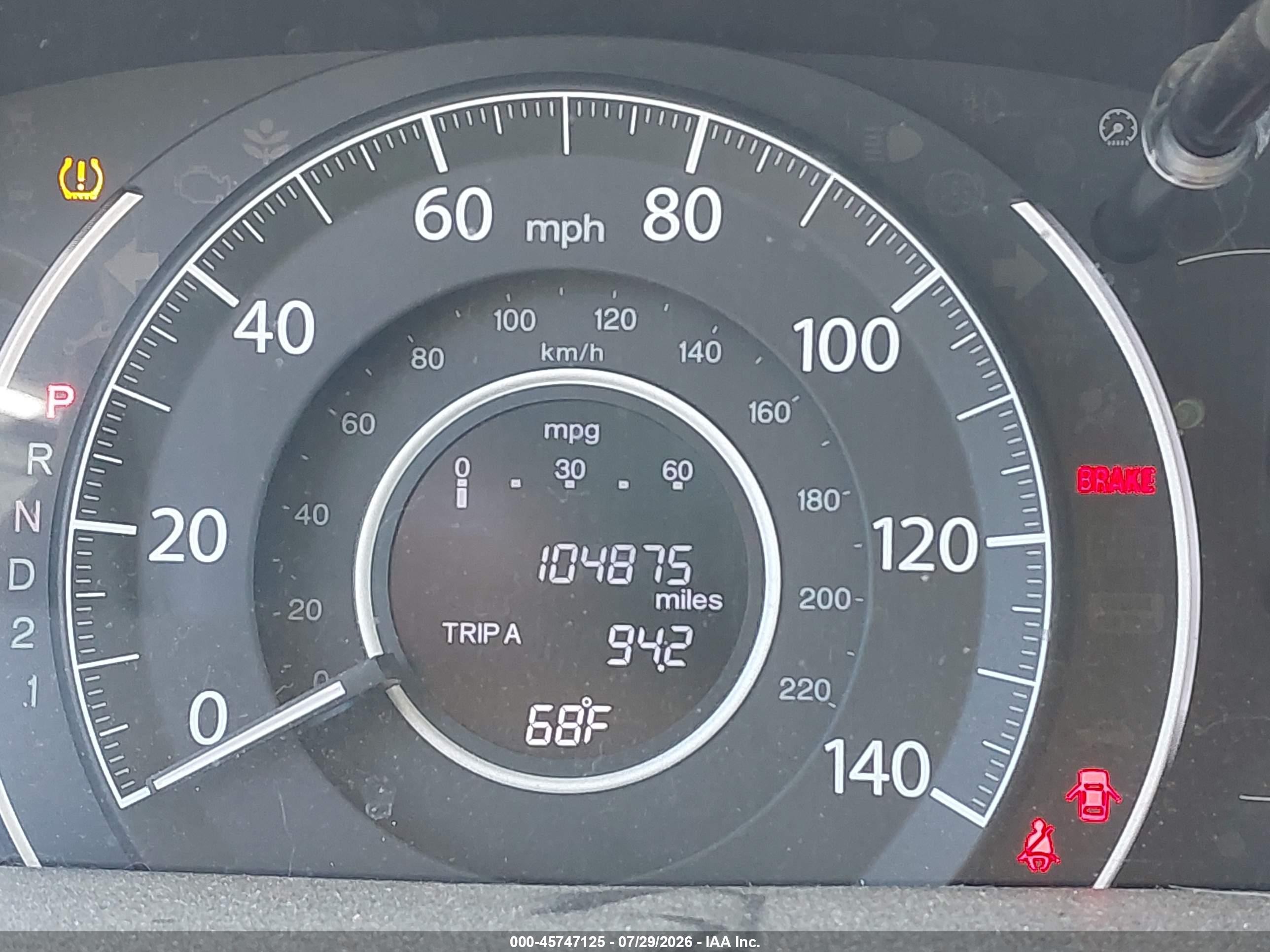 2014 Honda Cr-v Ex-l Beige vin: 5J6RM4H74EL110375