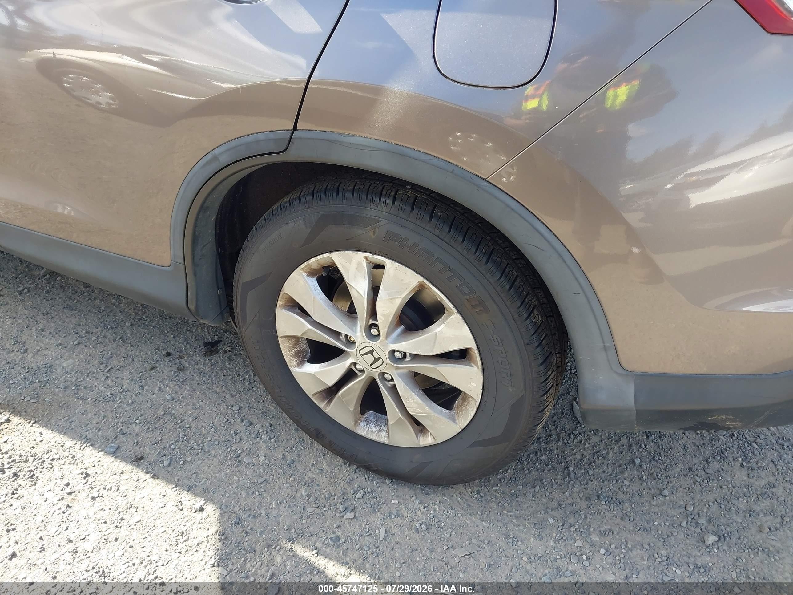 2014 Honda Cr-v Ex-l Beige vin: 5J6RM4H74EL110375