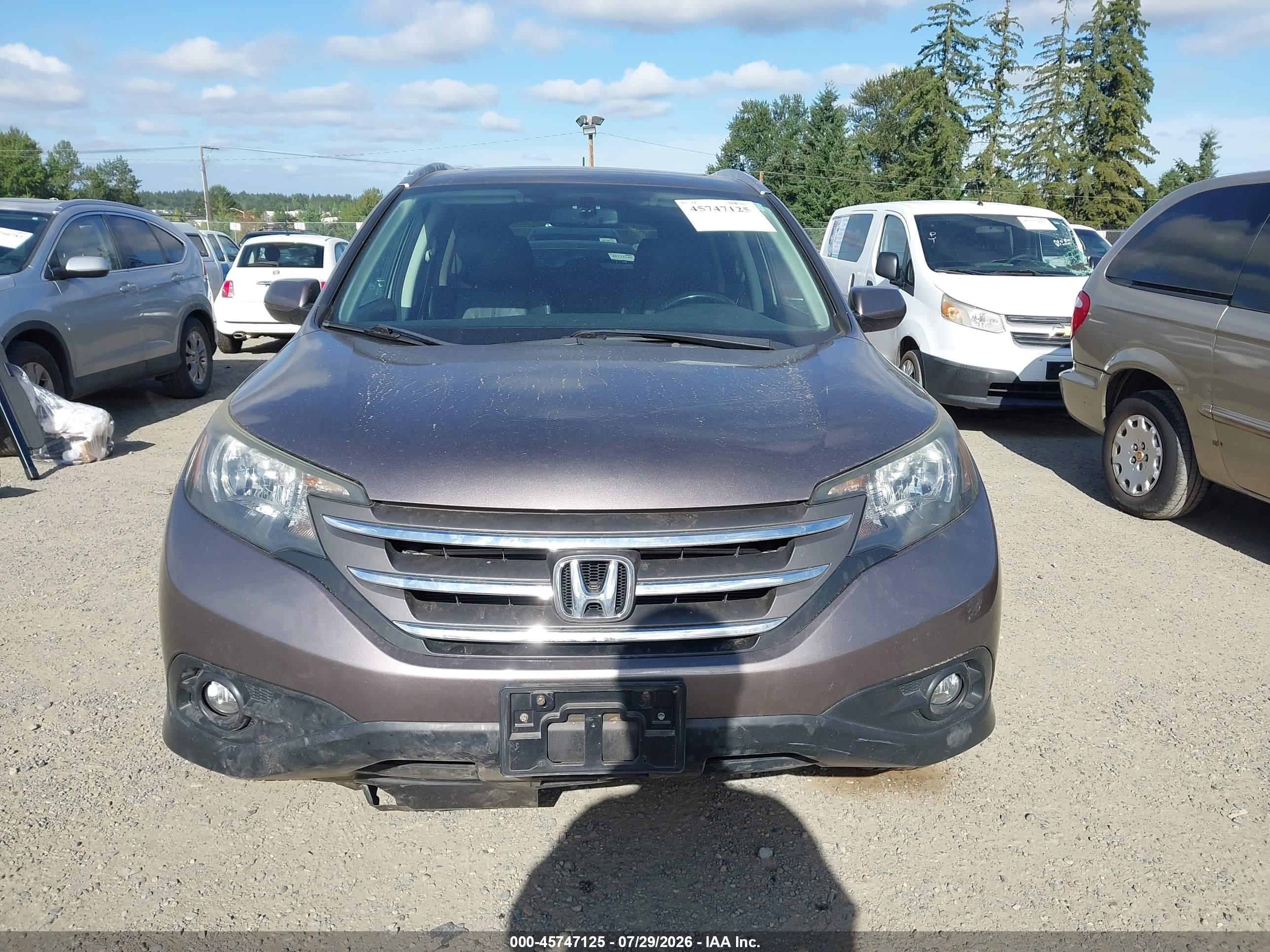 2014 Honda Cr-v Ex-l Beige vin: 5J6RM4H74EL110375