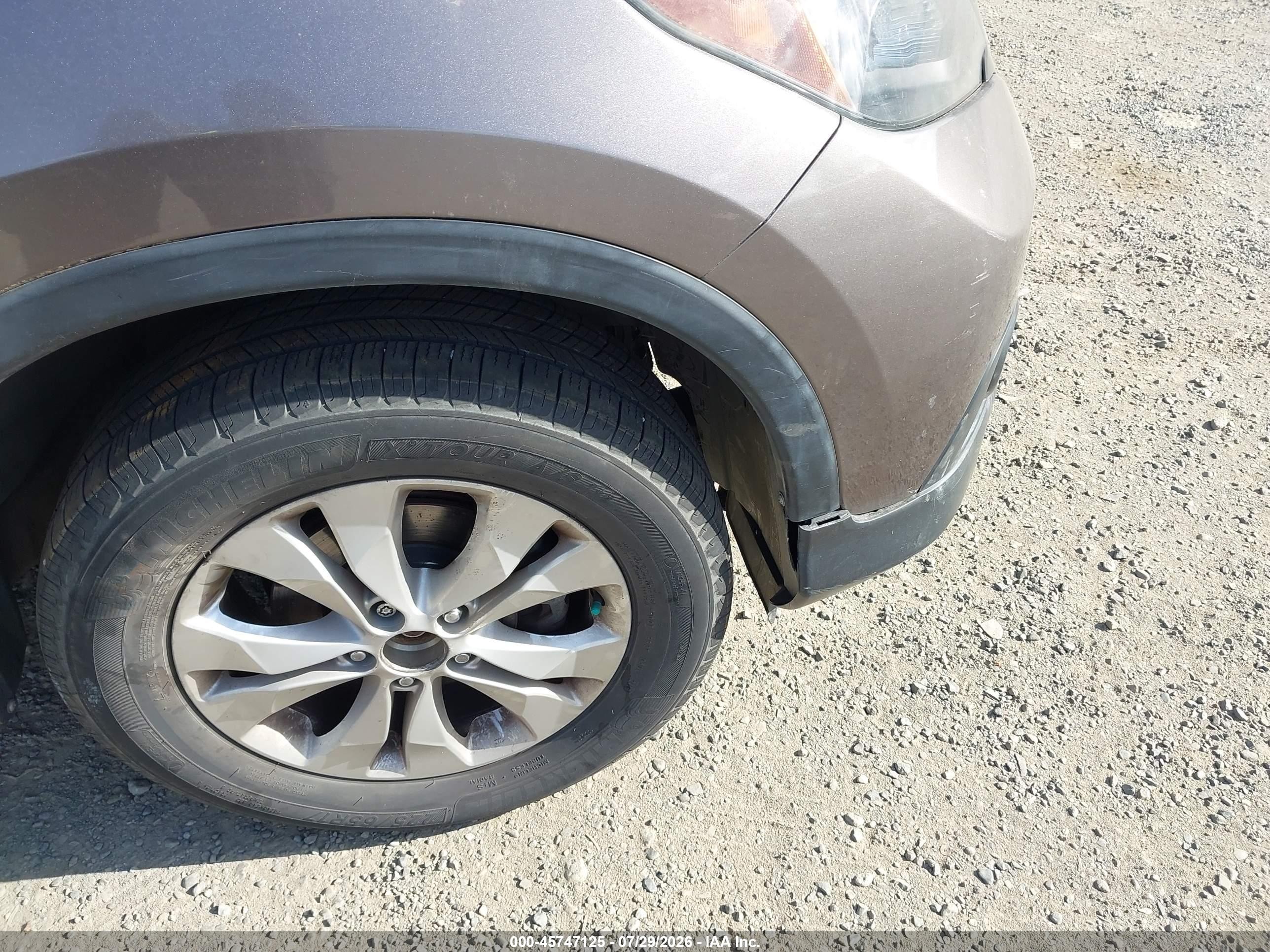 2014 Honda Cr-v Ex-l Beige vin: 5J6RM4H74EL110375