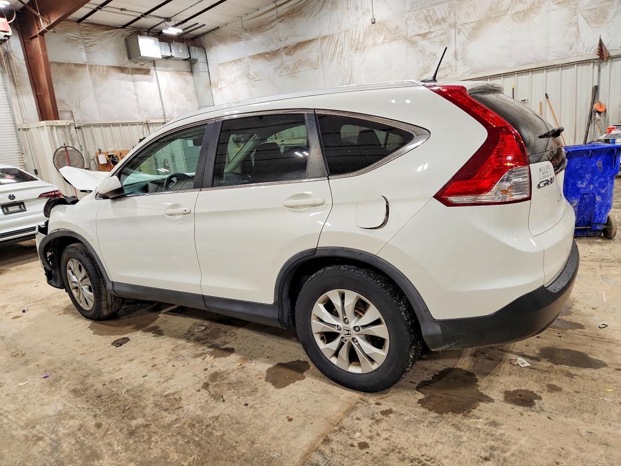 2014 Honda Cr-v Exl White vin: 5J6RM4H74EL119979
