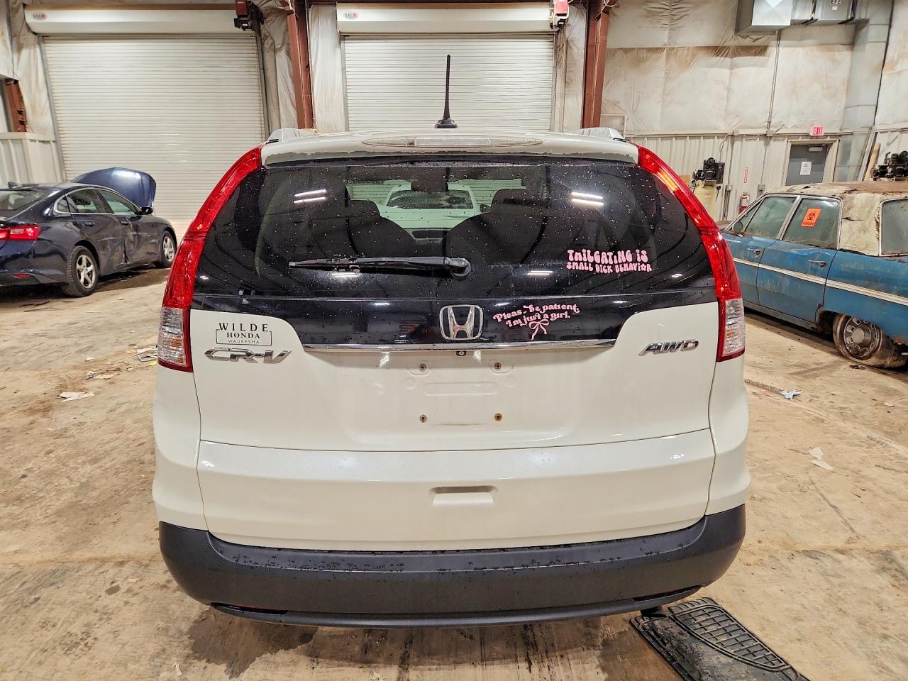 2014 Honda Cr-v Exl White vin: 5J6RM4H74EL119979