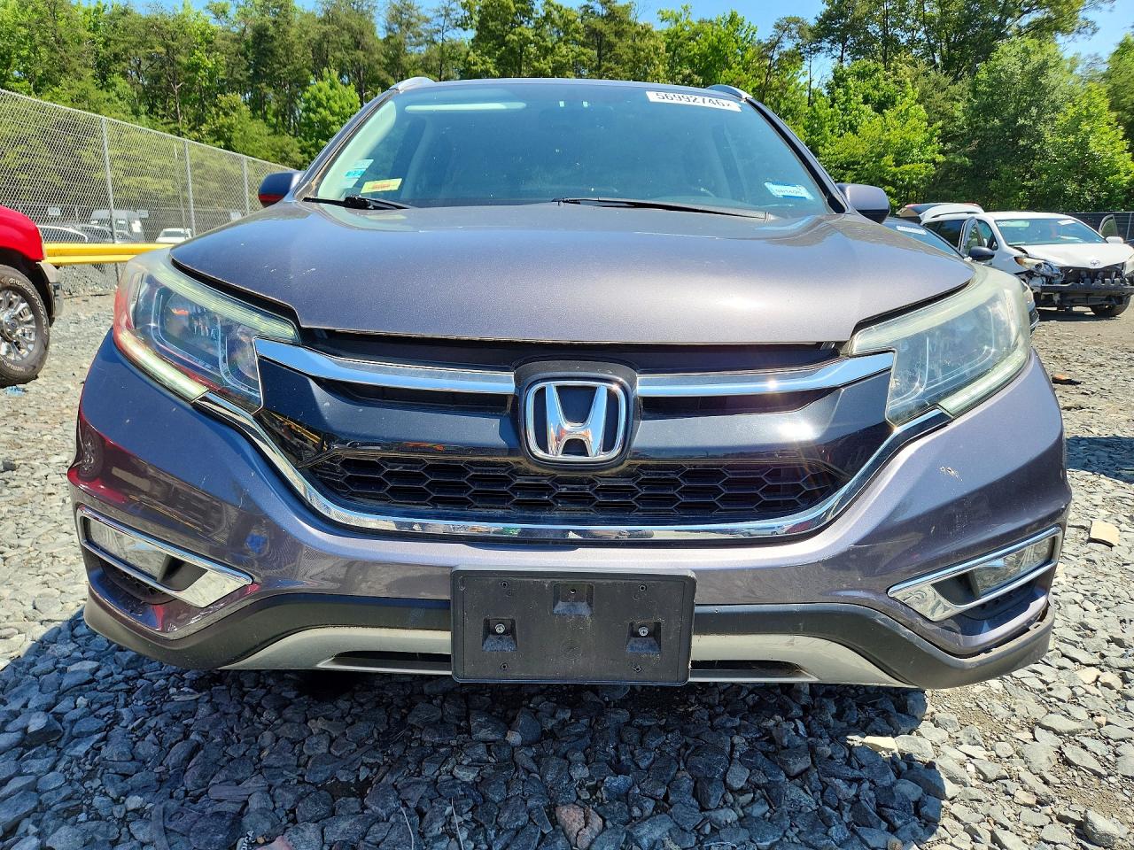 2015 Honda Cr-v Exl Gray vin: 5J6RM4H74FL013503