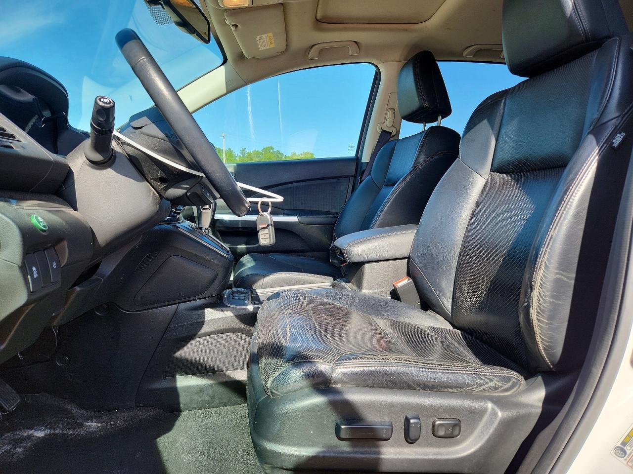 2015 Honda Cr-v Exl White vin: 5J6RM4H74FL017096