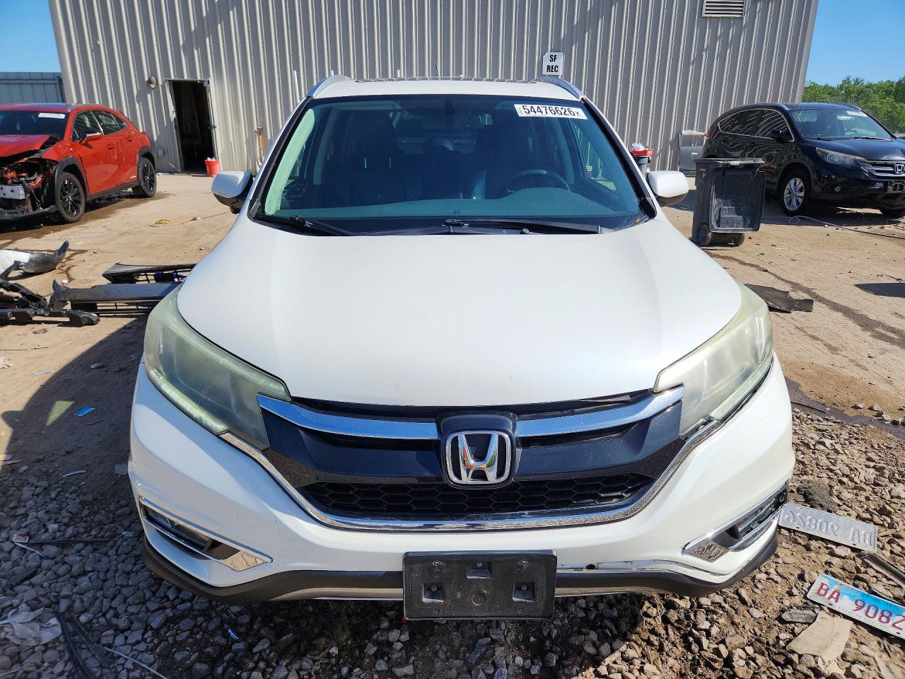 2015 Honda Cr-v Exl White vin: 5J6RM4H74FL017096