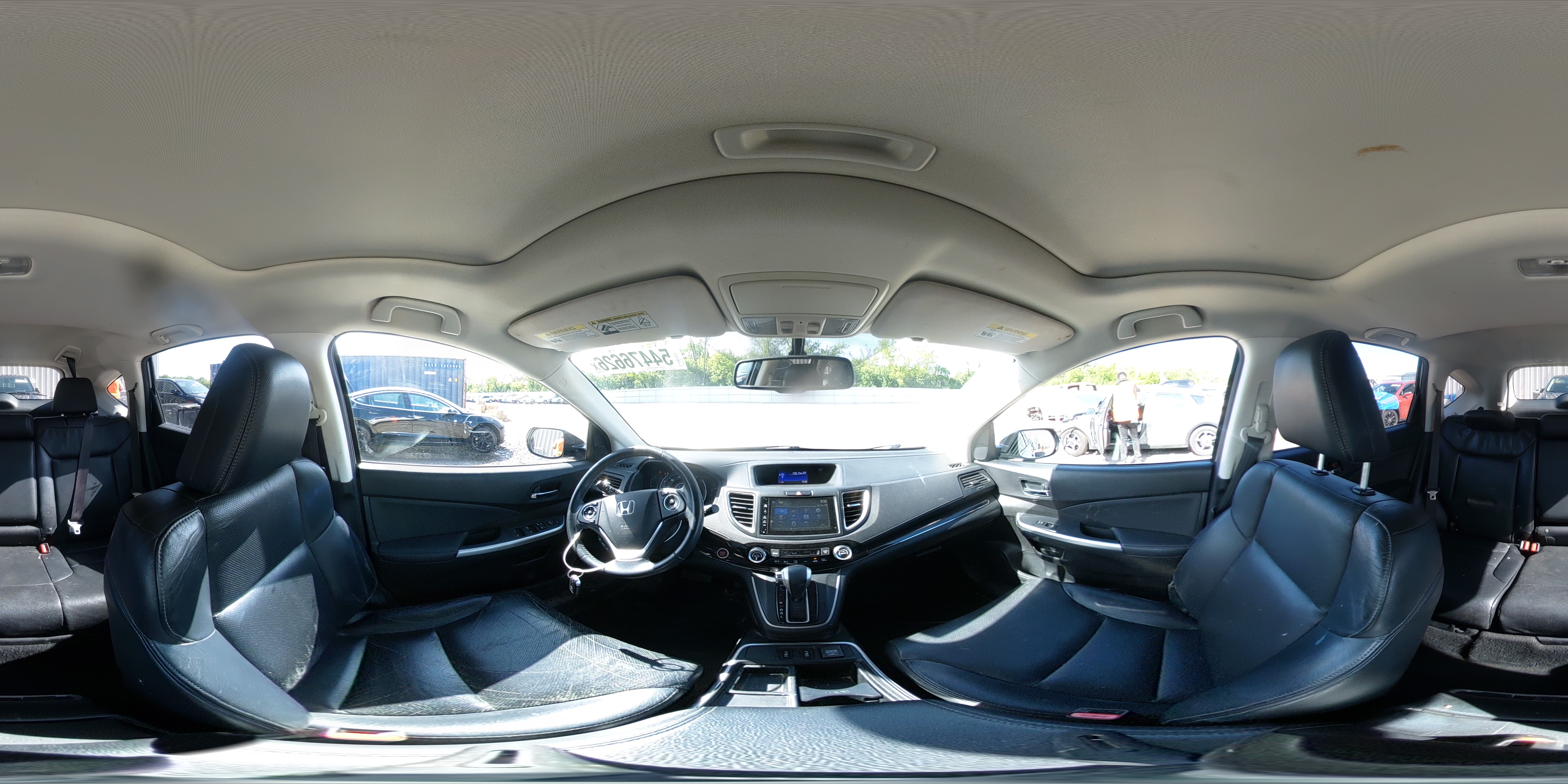 2015 Honda Cr-v Exl White vin: 5J6RM4H74FL017096