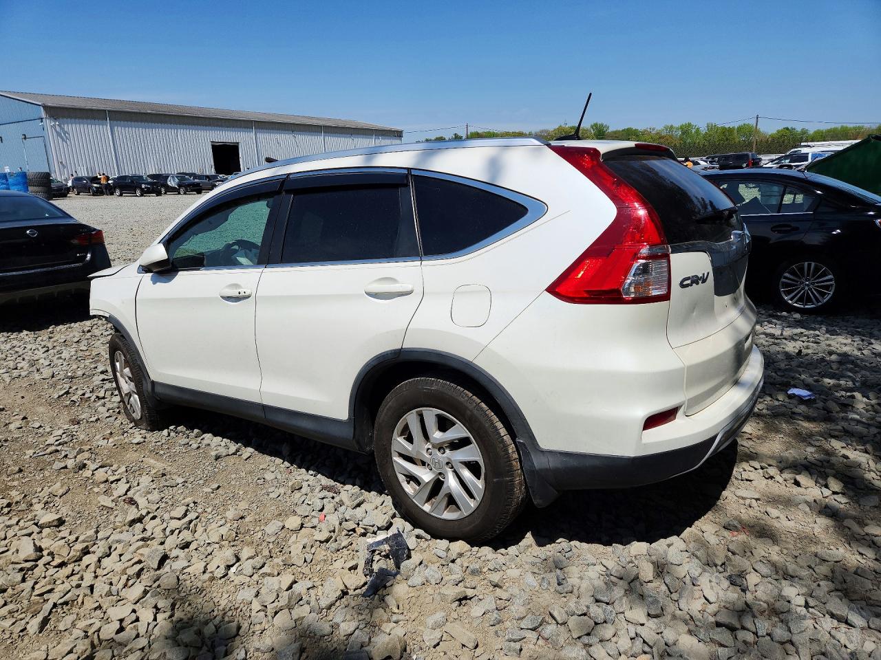 2015 Honda Cr-v Exl White vin: 5J6RM4H74FL018426
