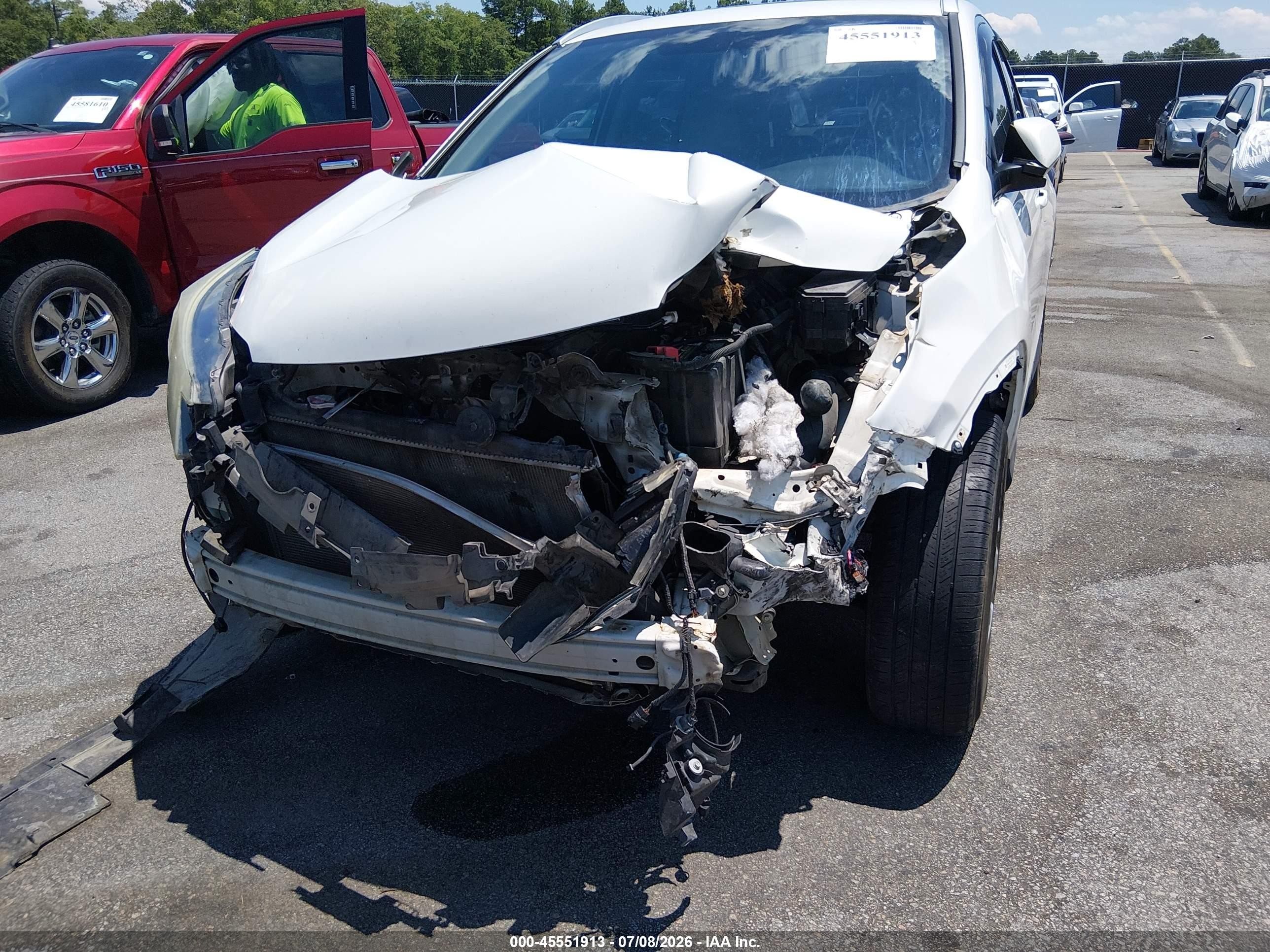 2015 Honda Cr-v Ex-l White vin: 5J6RM4H74FL037994