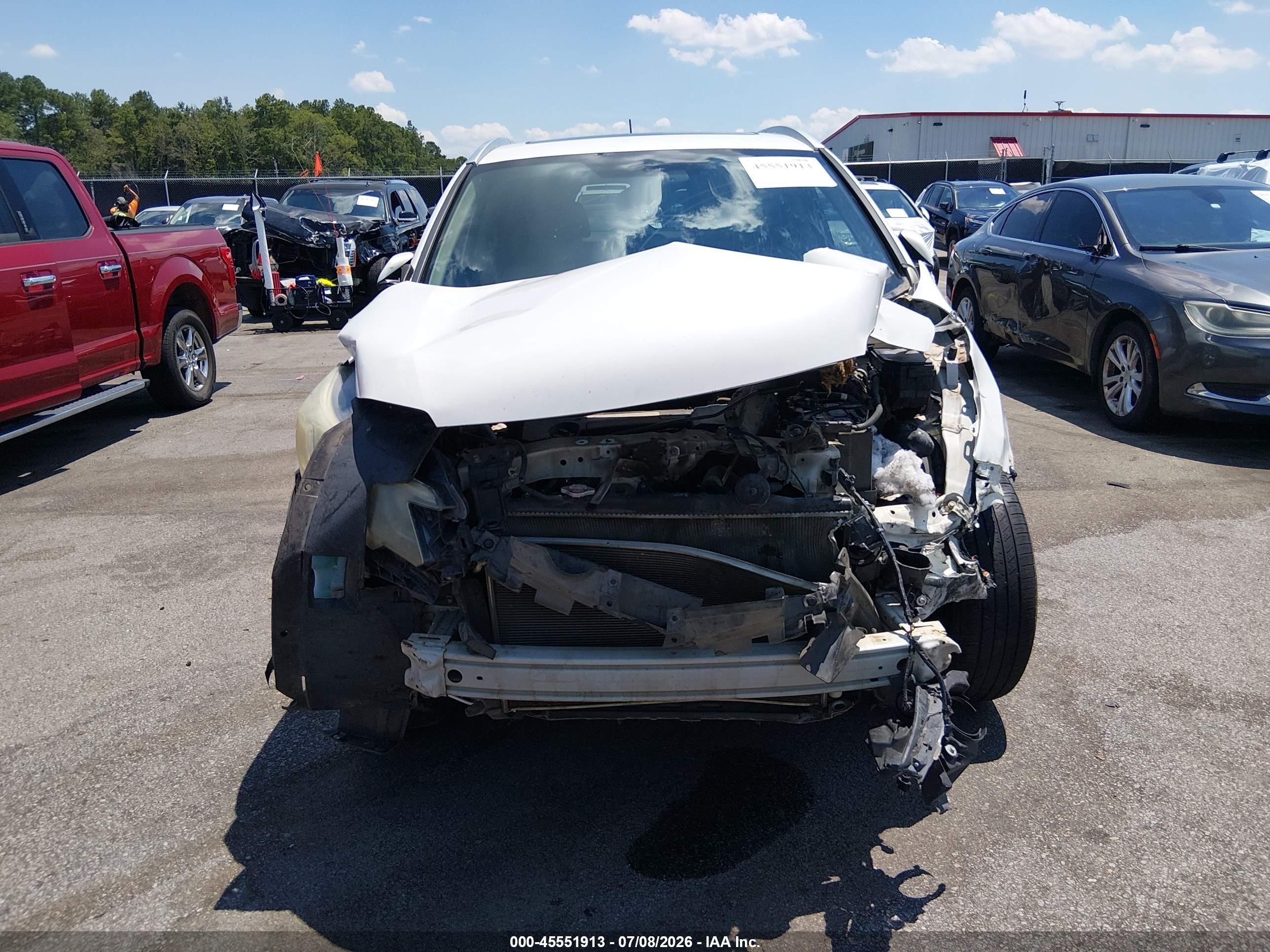 2015 Honda Cr-v Ex-l White vin: 5J6RM4H74FL037994
