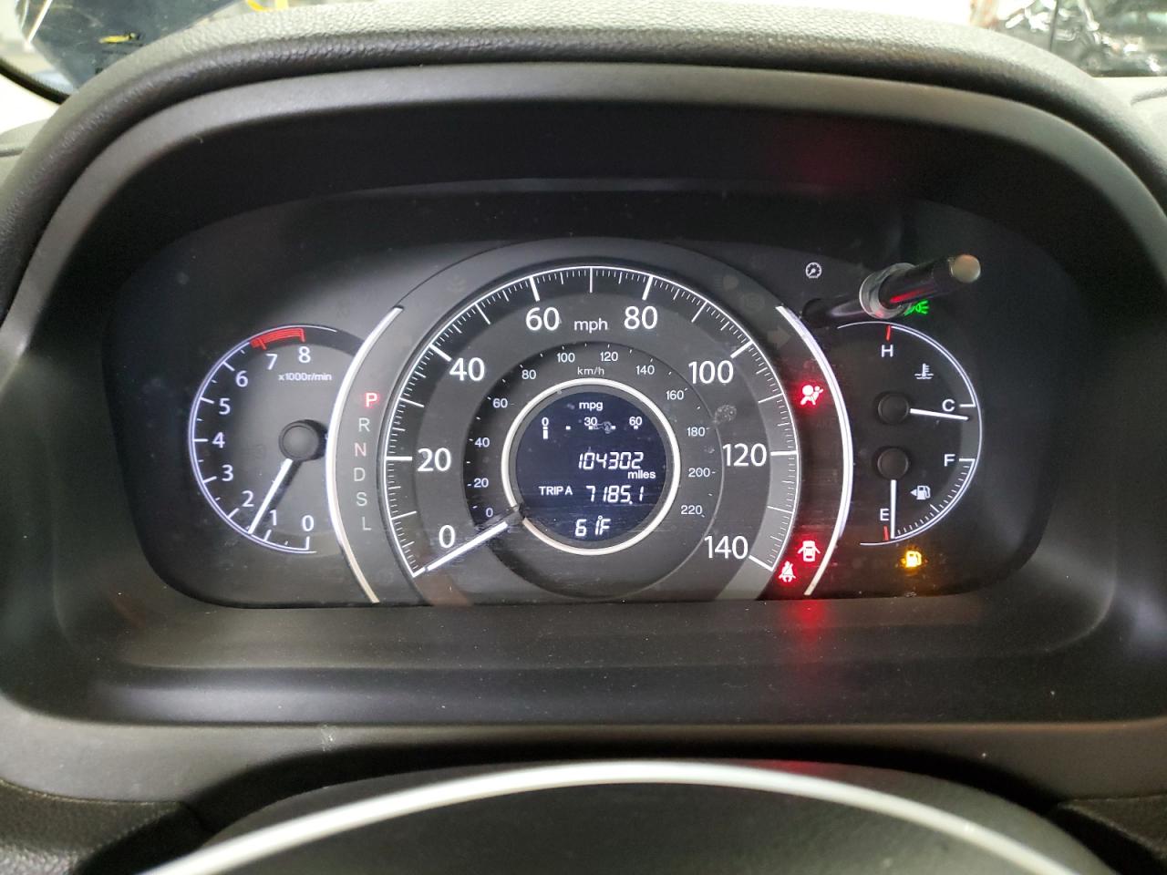 2015 Honda Cr-v Exl Синий vin: 5J6RM4H74FL045495 Damage: Warning Light - Air Bag, On, Unacceptable