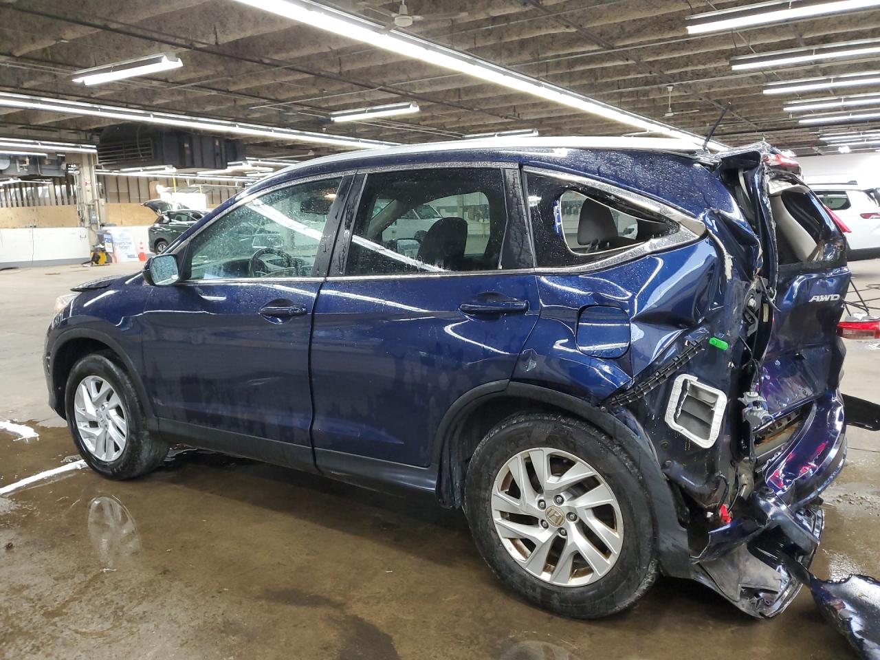2015 Honda Cr-v Exl Синий vin: 5J6RM4H74FL045495 Damage: Left Qtr Panel, Dent(S) W/ Paint Dmg, > 12 Inches