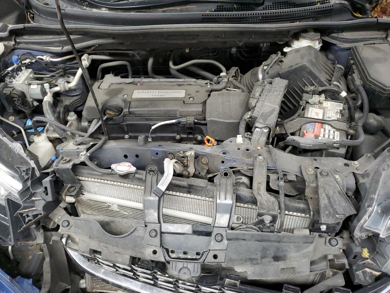 2015 Honda Cr-v Exl Синий vin: 5J6RM4H74FL045495 Damage: Core Support, Broken, Replacement Required