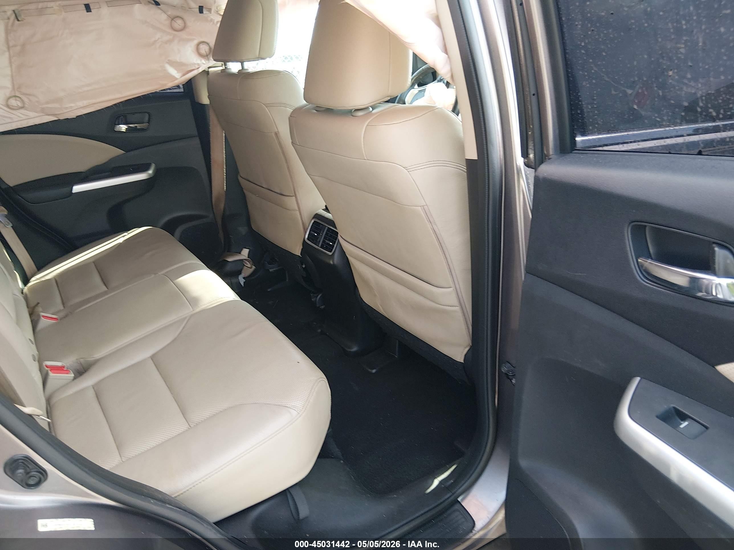 2015 Honda Cr-v Exl Gray vin: 5J6RM4H74FL063088