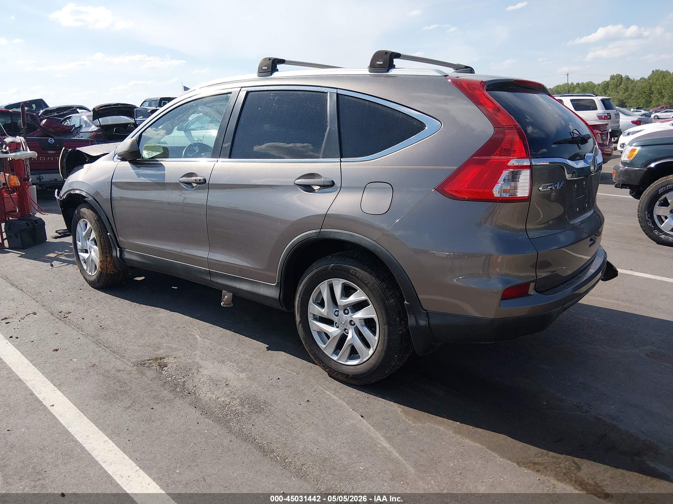 2015 Honda Cr-v Exl Gray vin: 5J6RM4H74FL063088