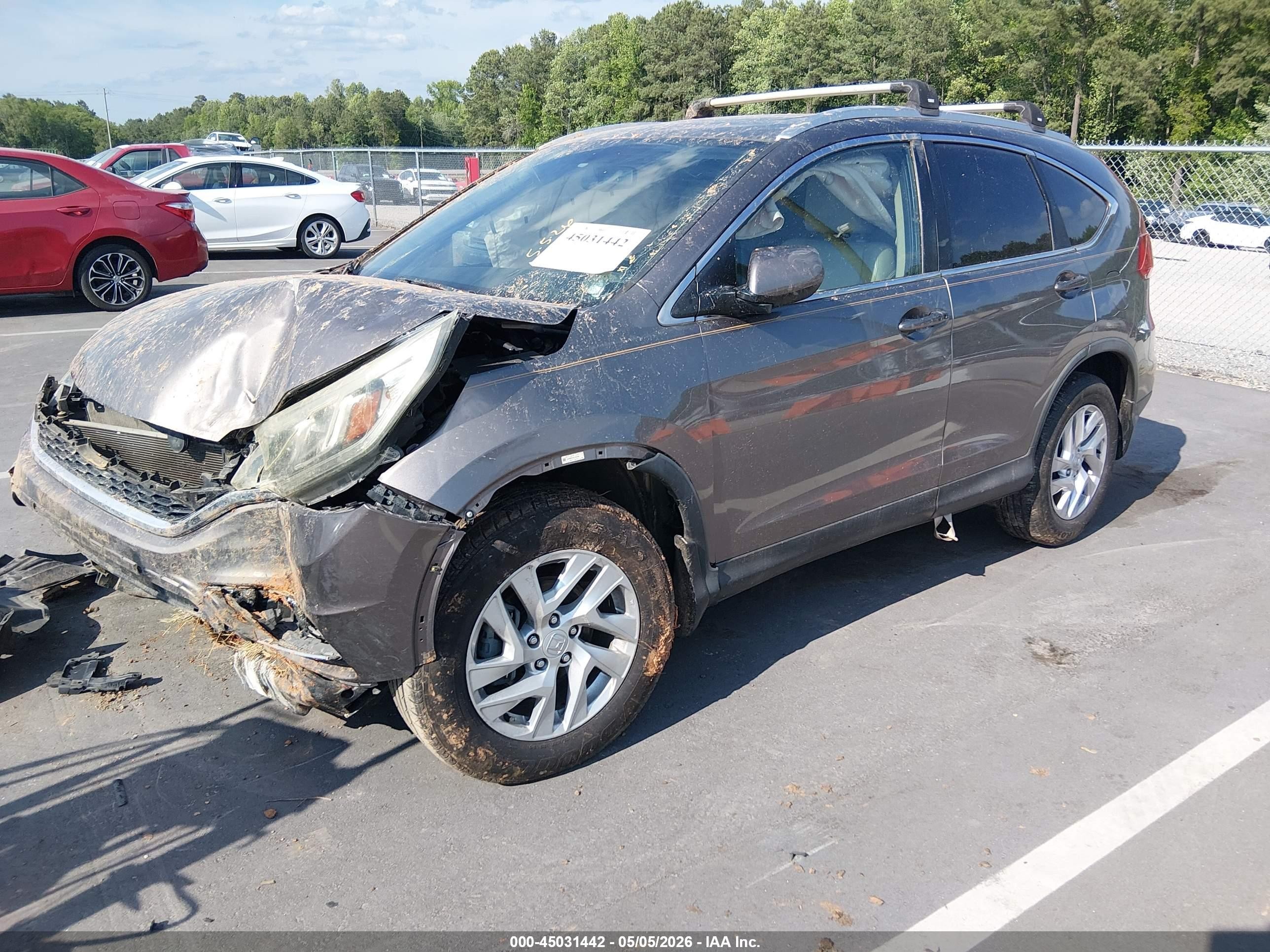 2015 Honda Cr-v Exl Gray vin: 5J6RM4H74FL063088