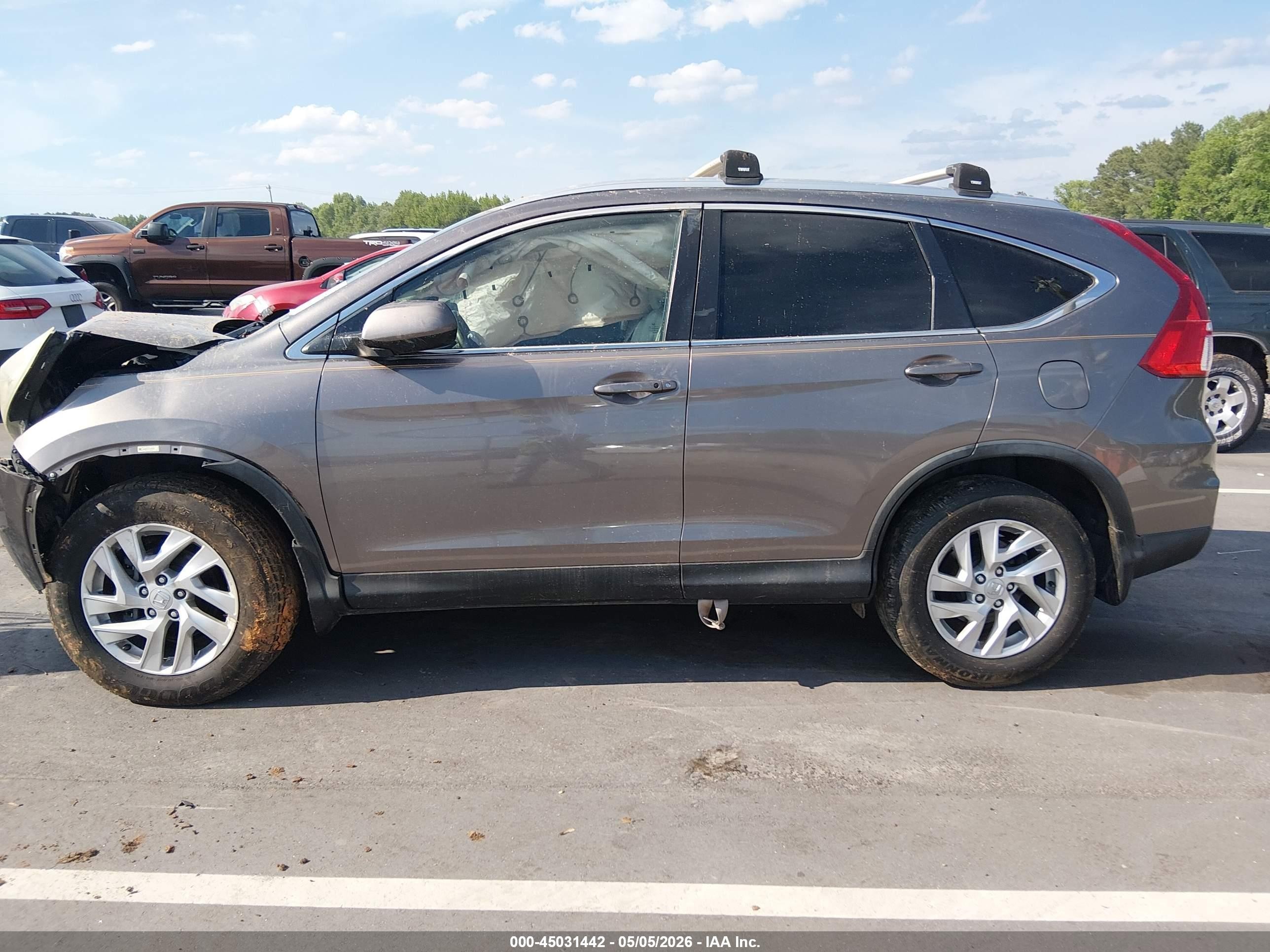2015 Honda Cr-v Exl Gray vin: 5J6RM4H74FL063088