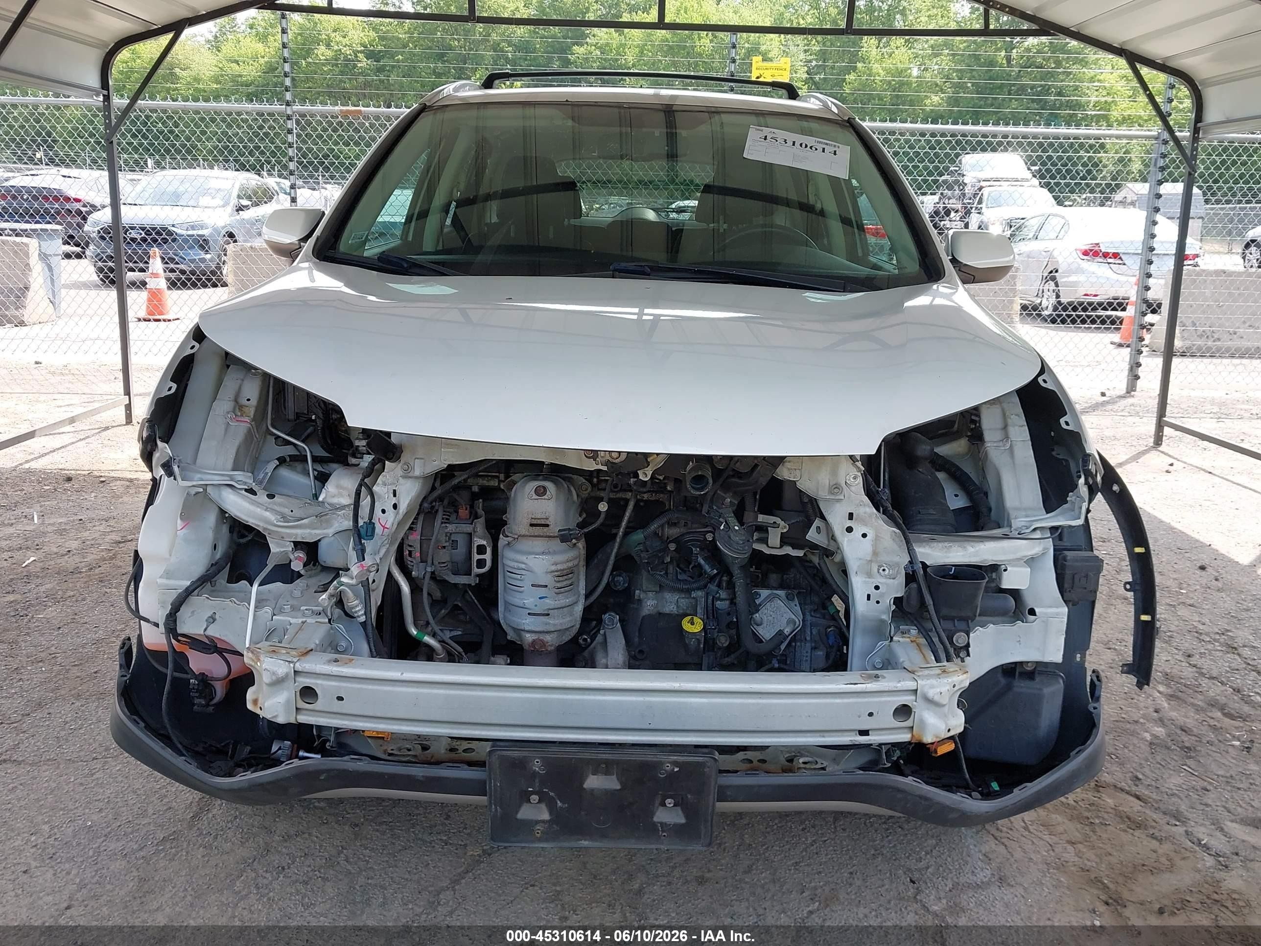 2015 Honda Cr-v Ex-l White vin: 5J6RM4H74FL068033