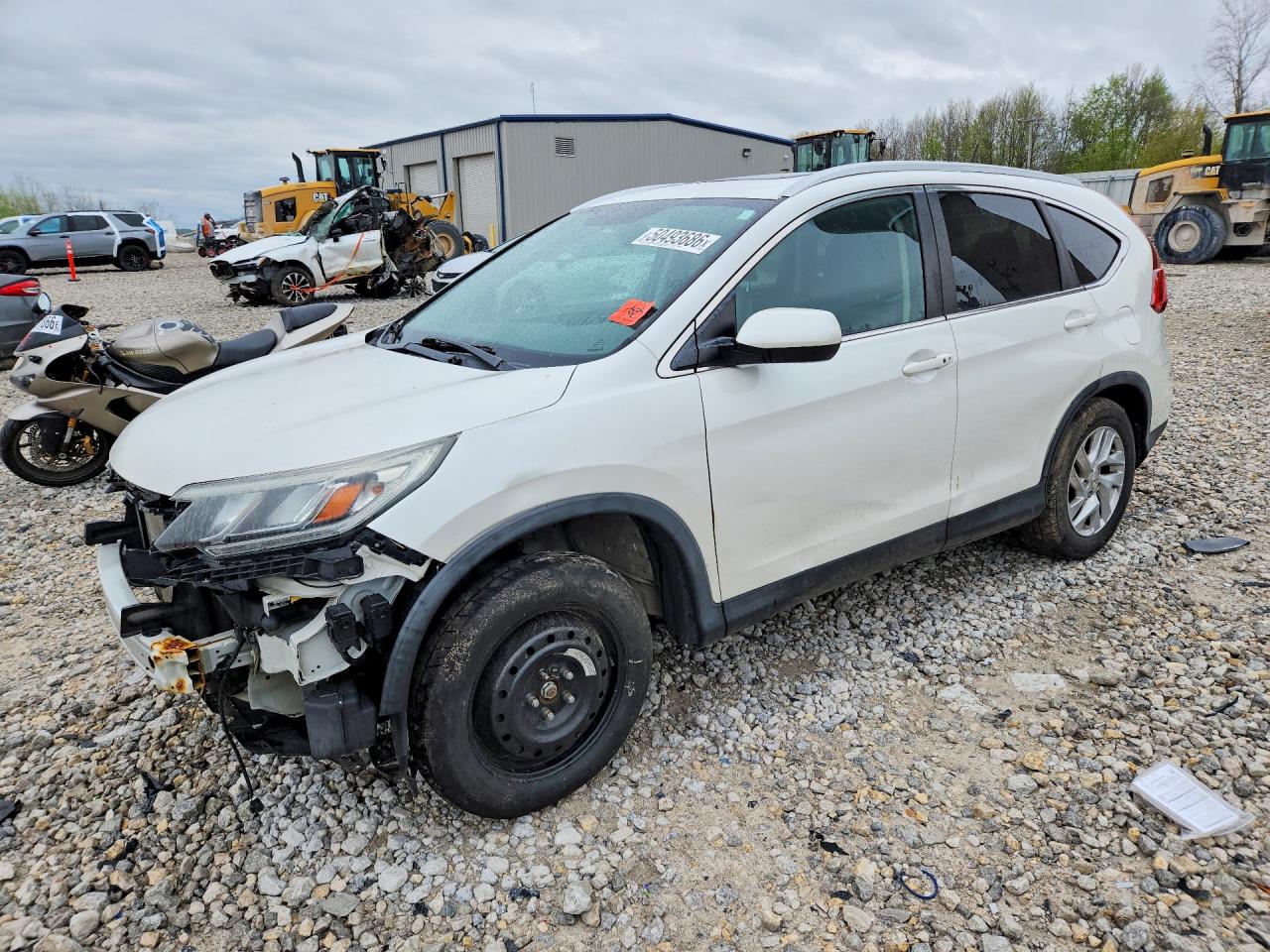 2015 Honda Cr-v Exl Белый vin: 5J6RM4H74FL128246