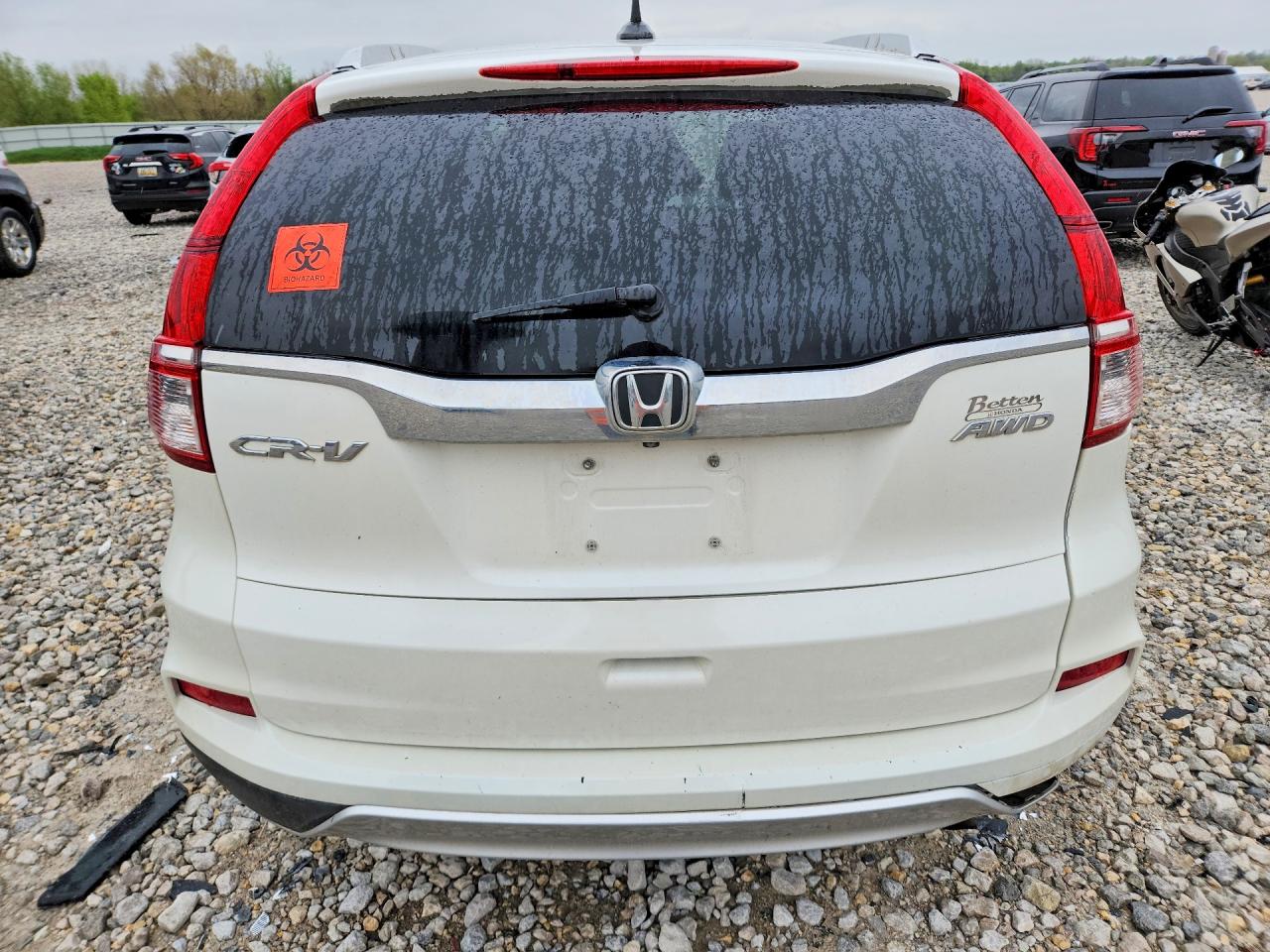 2015 Honda Cr-v Exl Белый vin: 5J6RM4H74FL128246