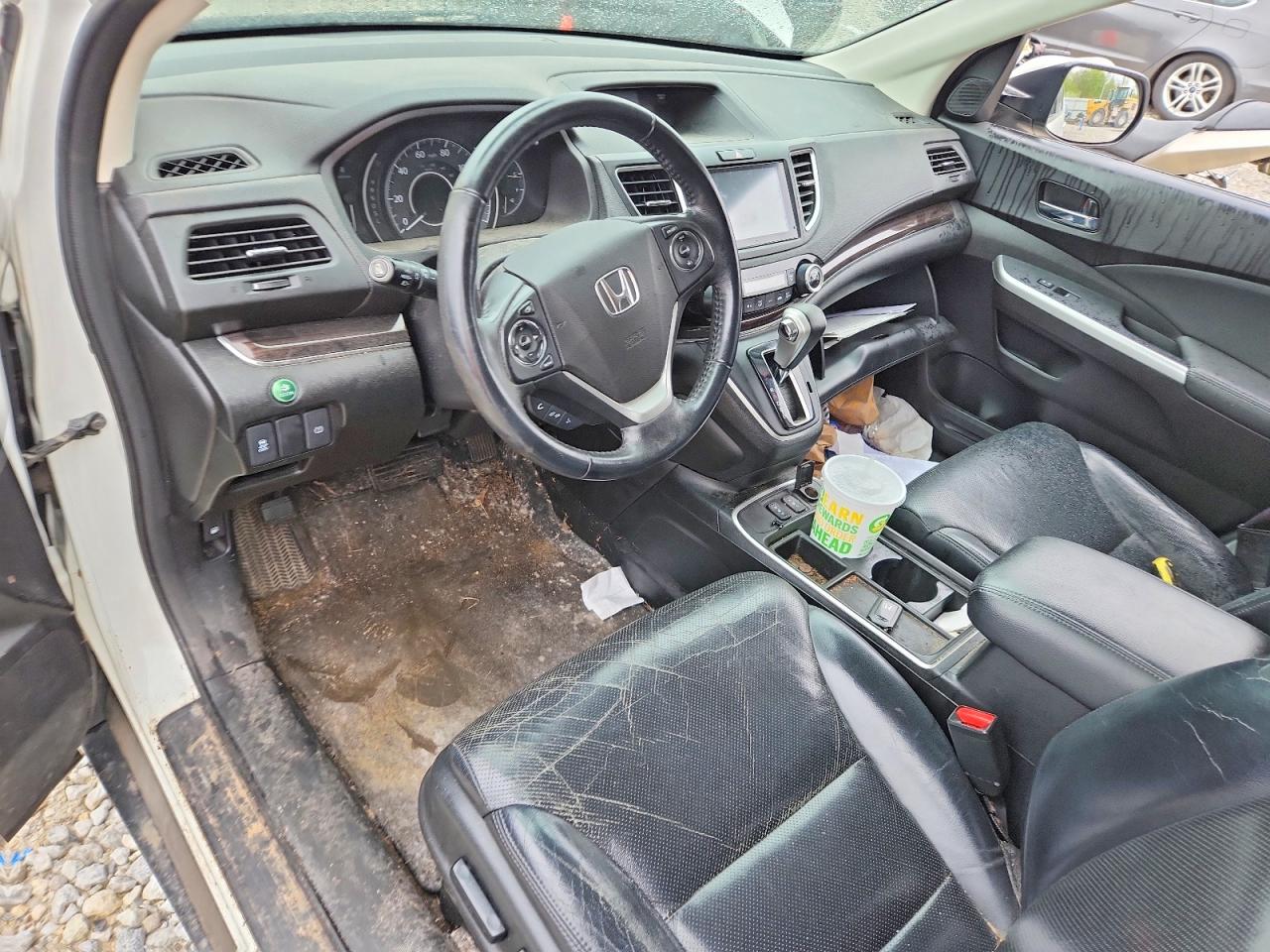 2015 Honda Cr-v Exl Белый vin: 5J6RM4H74FL128246