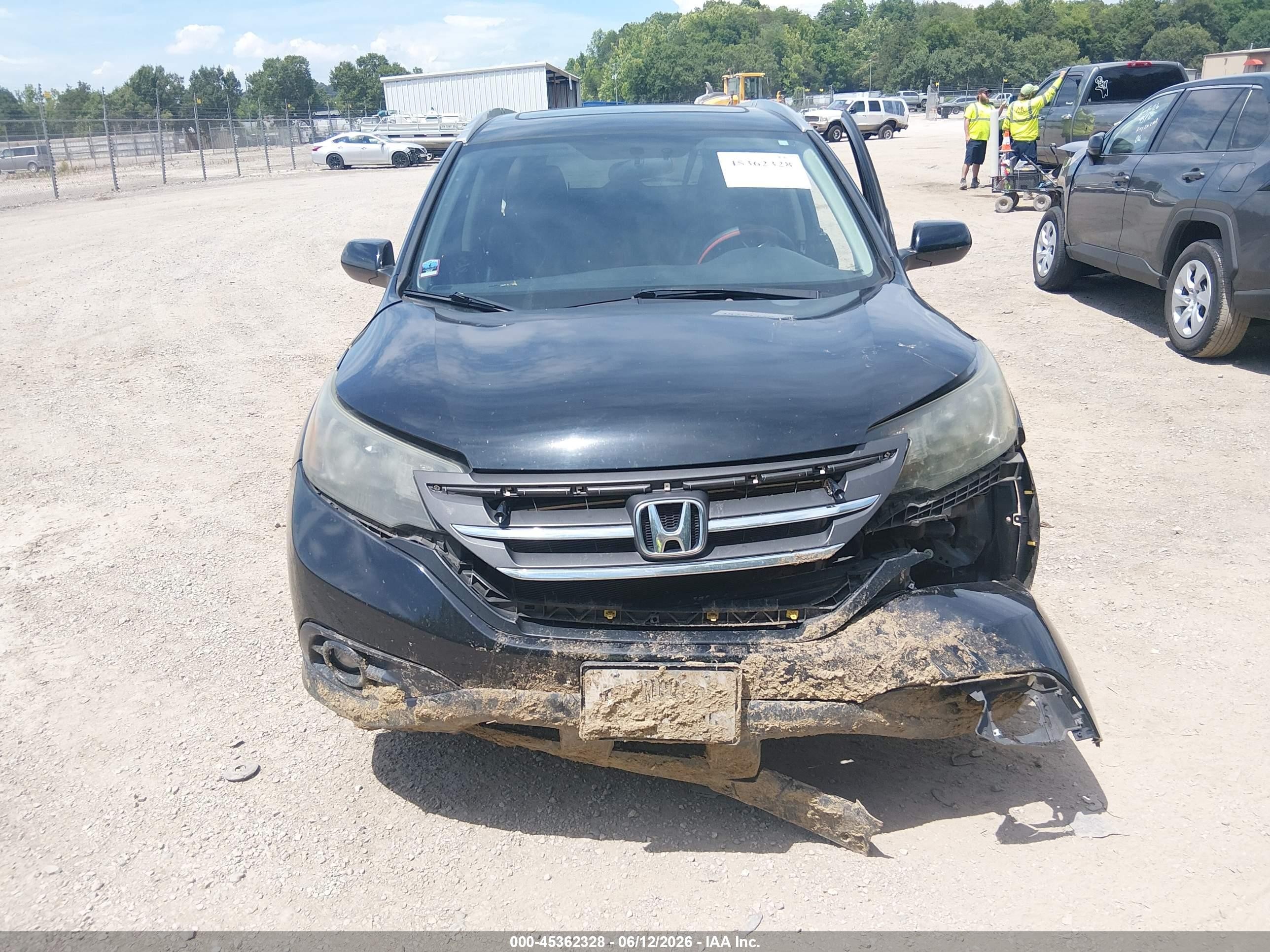 2012 Honda Cr-v Ex-l Black vin: 5J6RM4H75CL002585