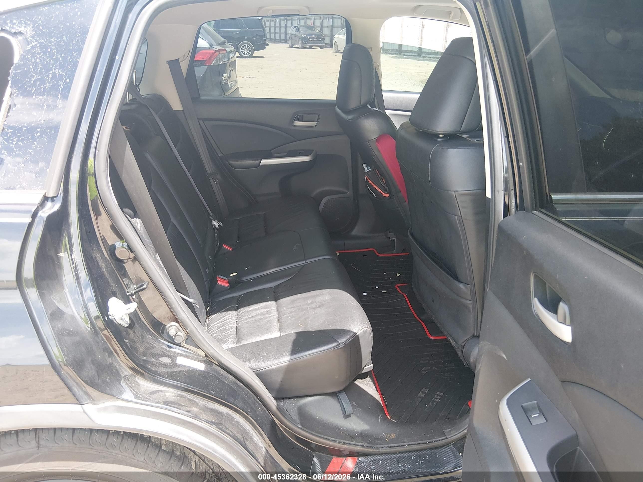 2012 Honda Cr-v Ex-l Black vin: 5J6RM4H75CL002585