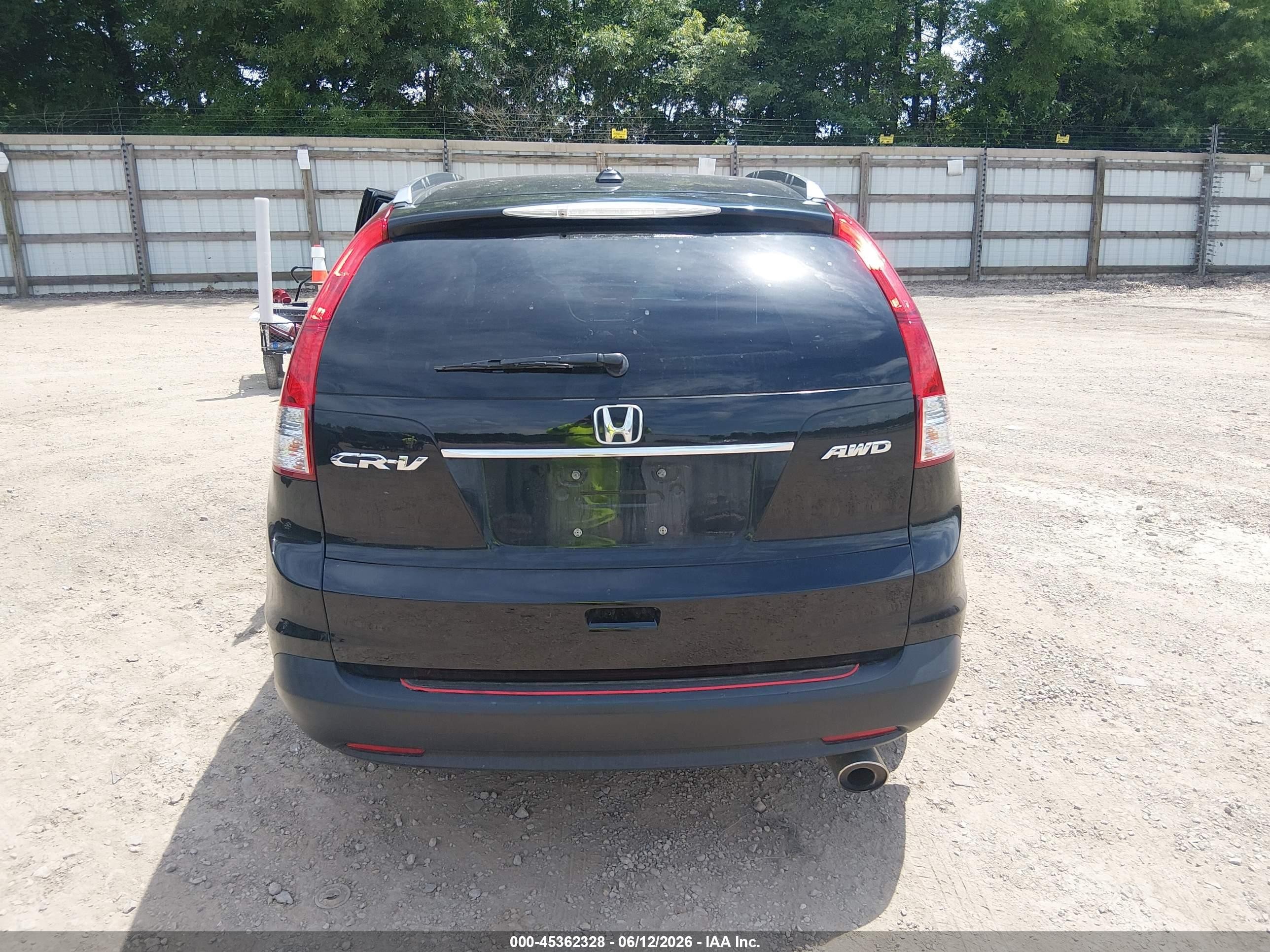 2012 Honda Cr-v Ex-l Black vin: 5J6RM4H75CL002585