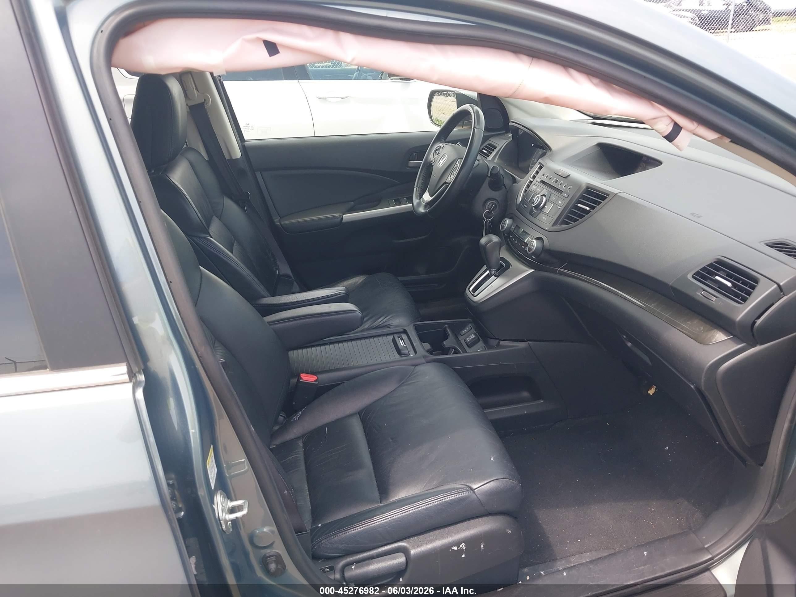 2012 Honda Cr-v Ex-l Blue vin: 5J6RM4H75CL012999
