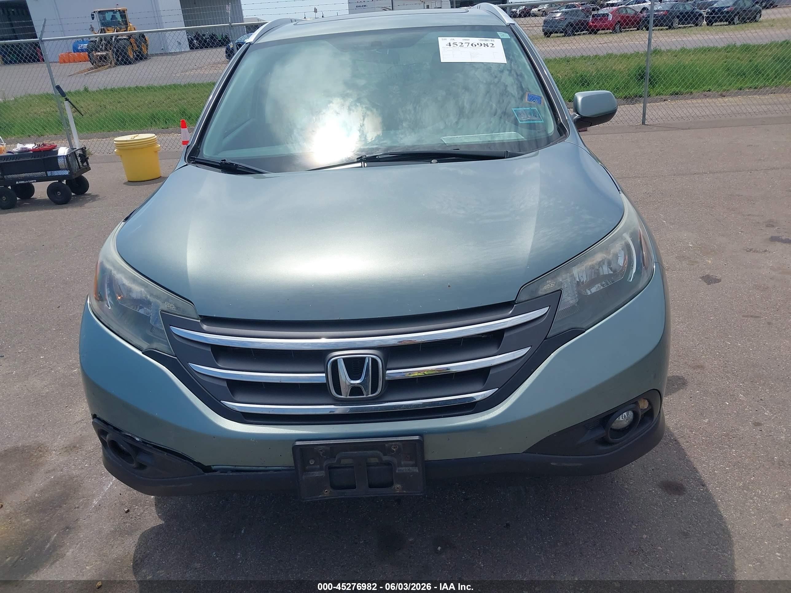 2012 Honda Cr-v Ex-l Blue vin: 5J6RM4H75CL012999