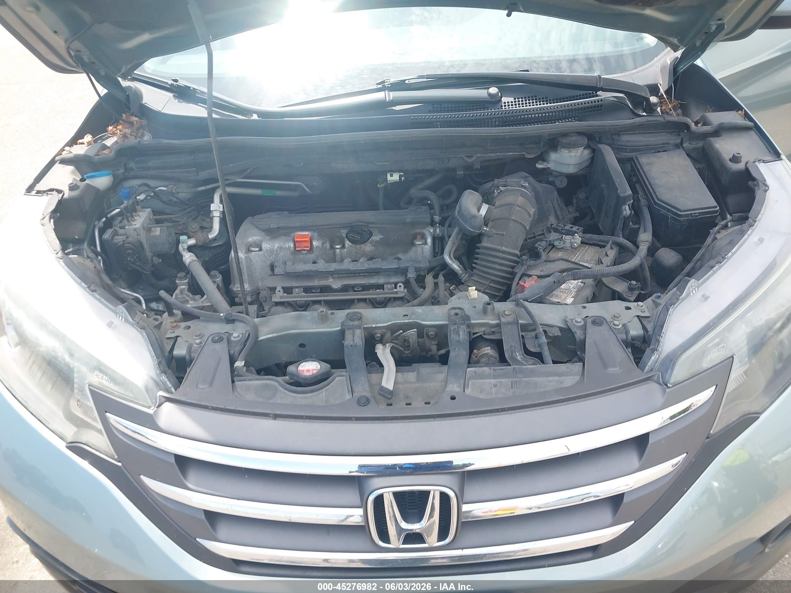 2012 Honda Cr-v Ex-l Blue vin: 5J6RM4H75CL012999