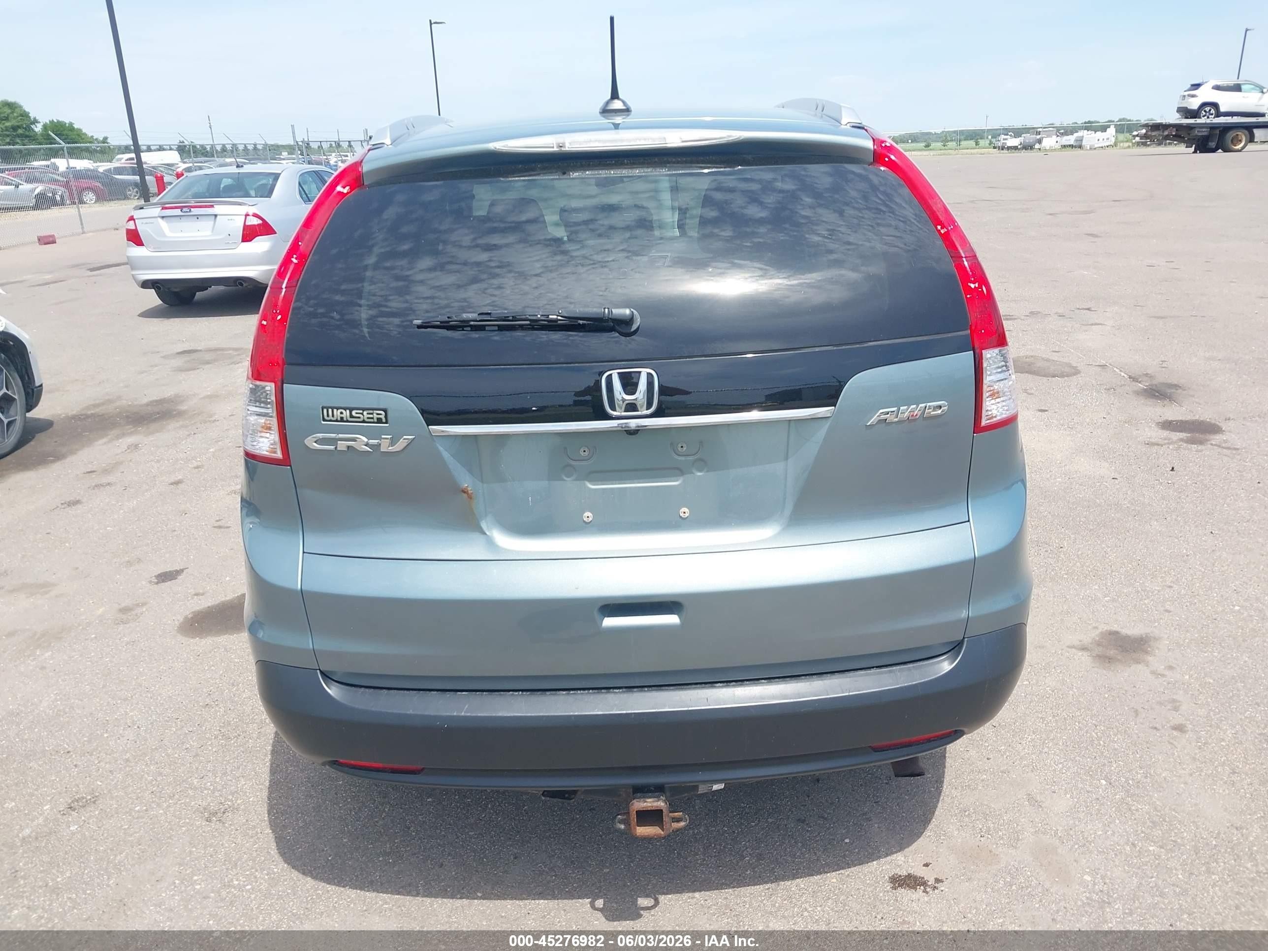 2012 Honda Cr-v Ex-l Blue vin: 5J6RM4H75CL012999