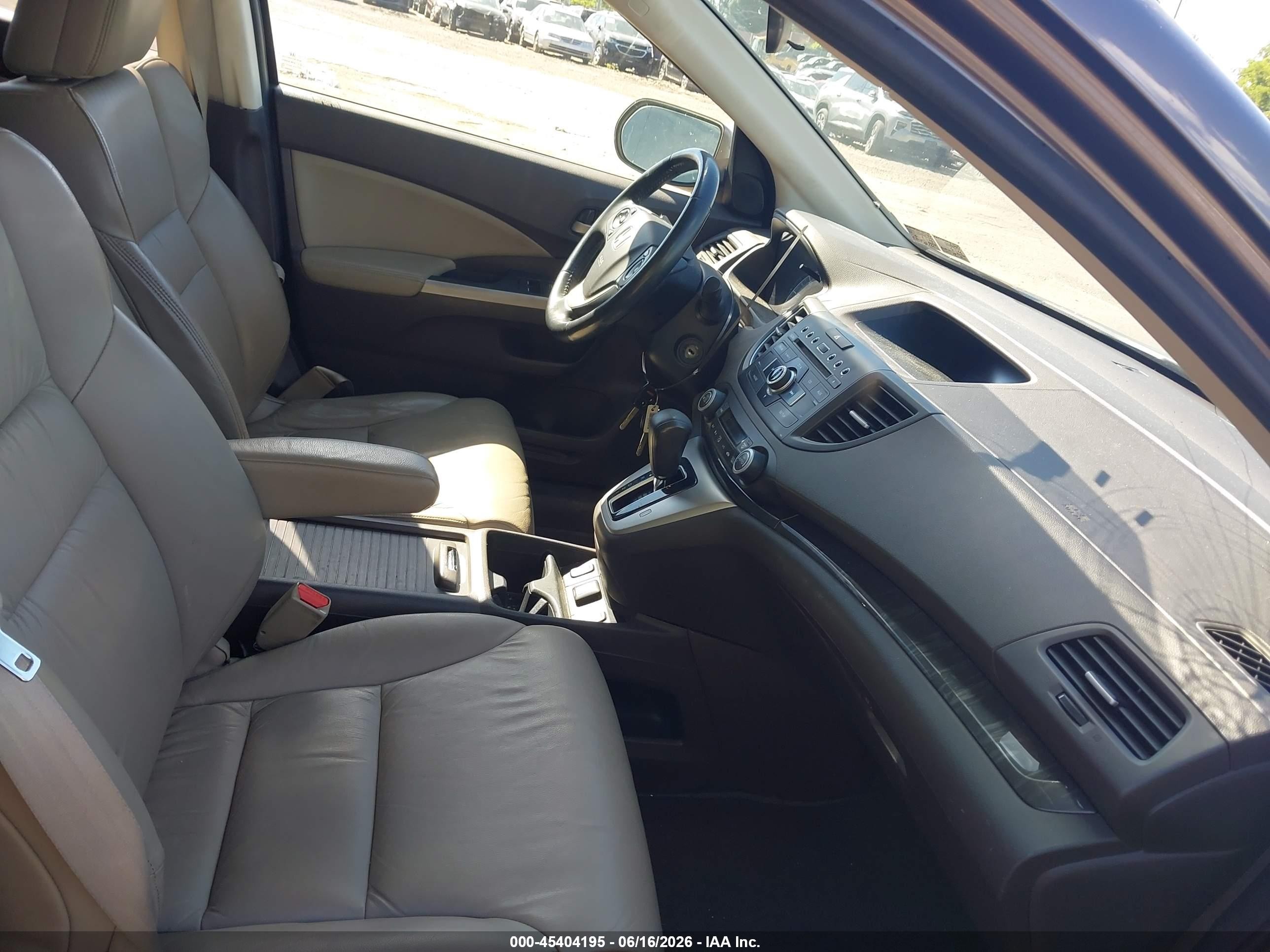 2012 Honda Cr-v Ex-l Gray vin: 5J6RM4H75CL015546