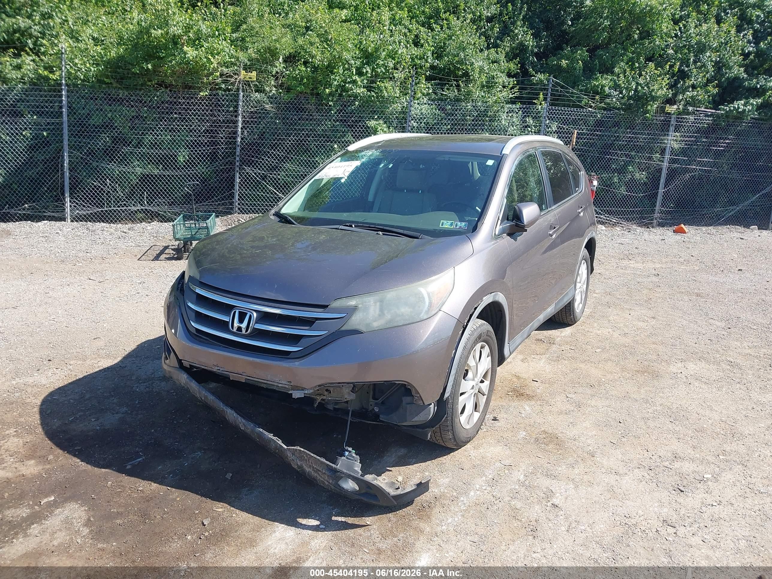 2012 Honda Cr-v Ex-l Gray vin: 5J6RM4H75CL015546