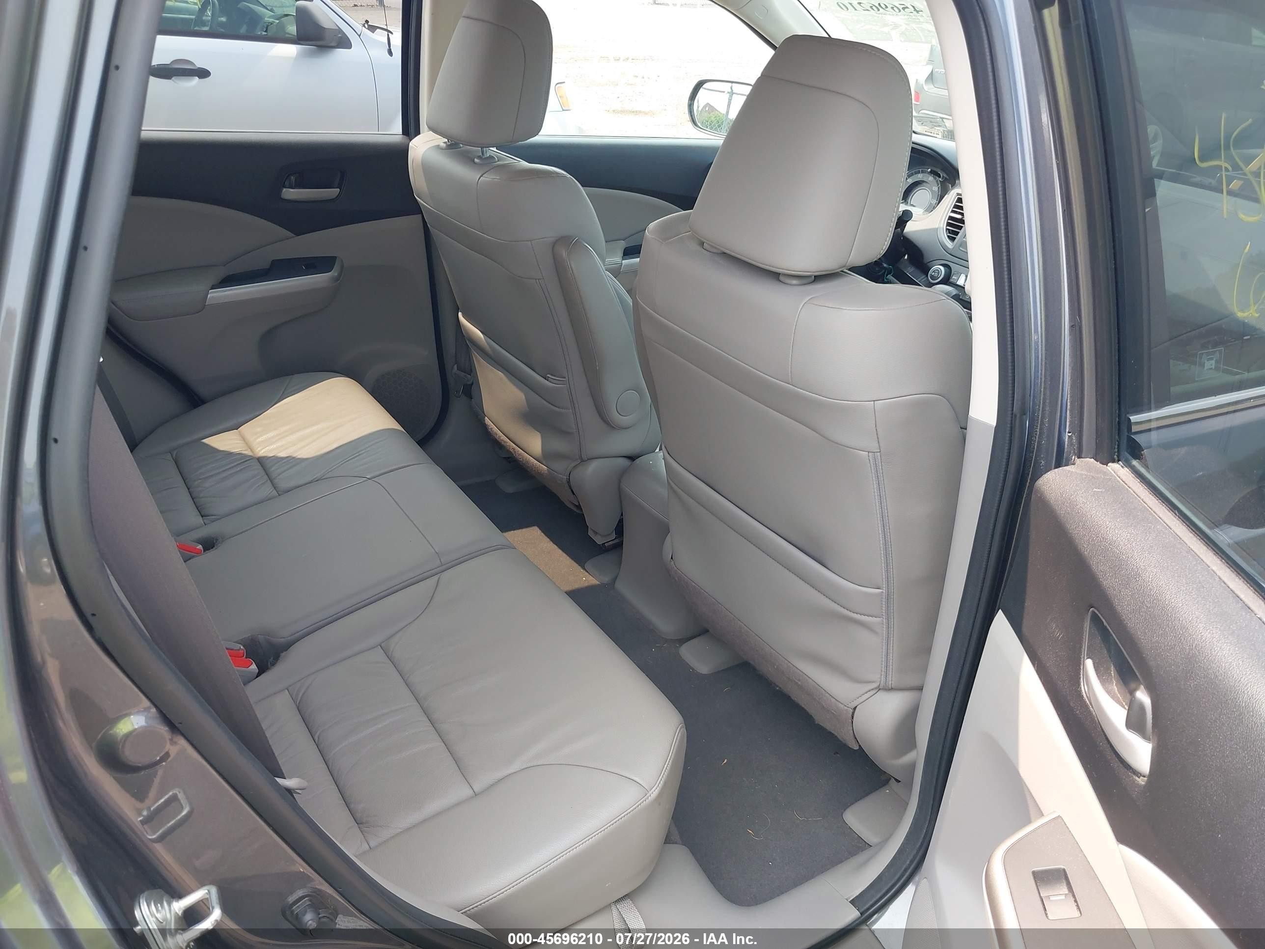 2012 Honda Cr-v Ex-l Серый vin: 5J6RM4H75CL021511