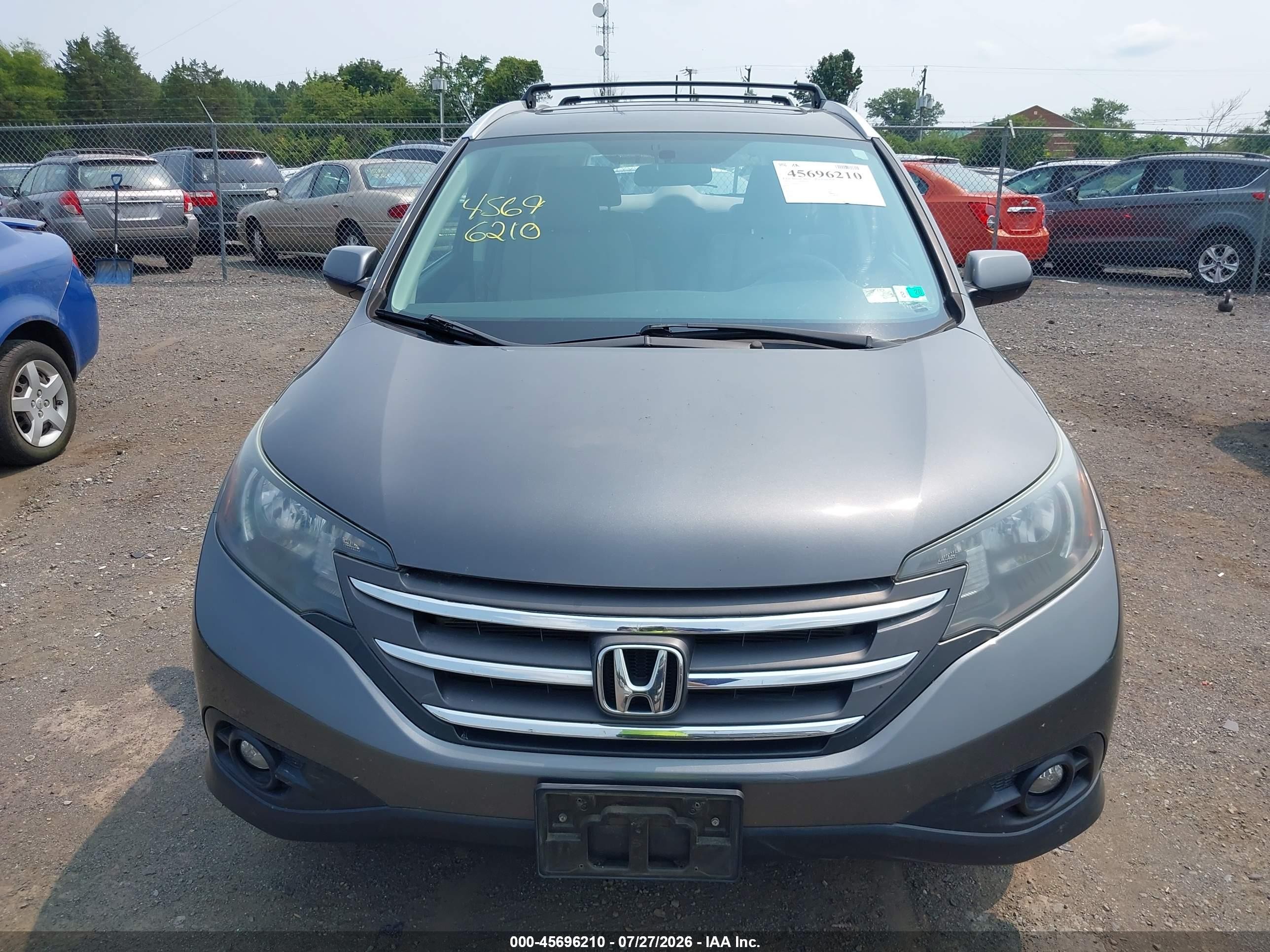 2012 Honda Cr-v Ex-l Серый vin: 5J6RM4H75CL021511