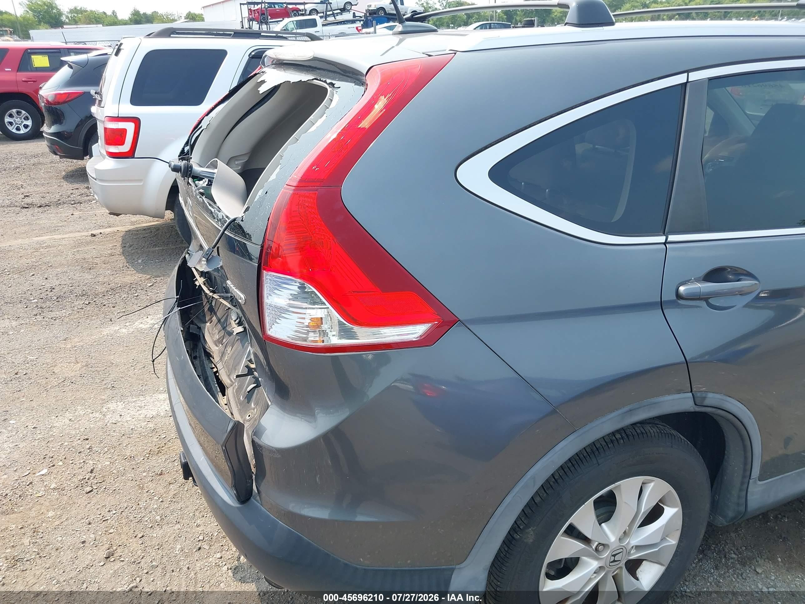 2012 Honda Cr-v Ex-l Серый vin: 5J6RM4H75CL021511