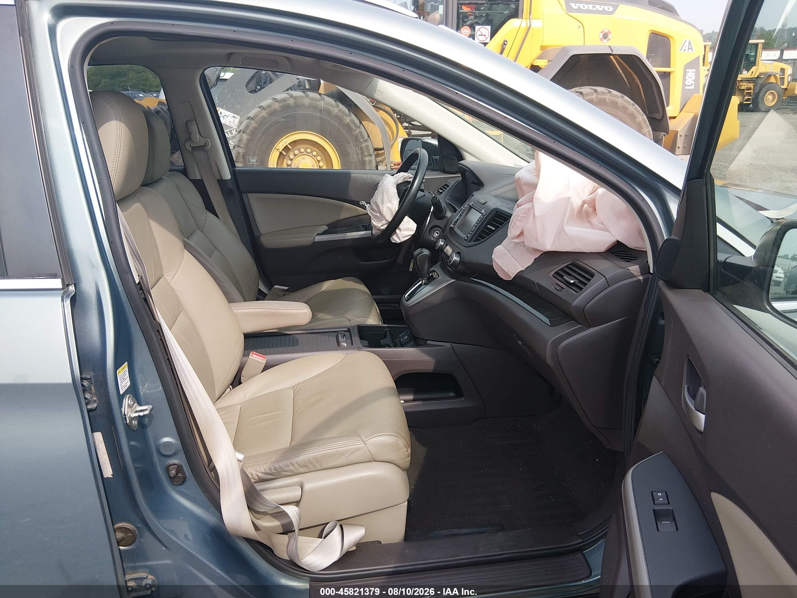 2012 Honda Cr-v Ex-l Green vin: 5J6RM4H75CL024263