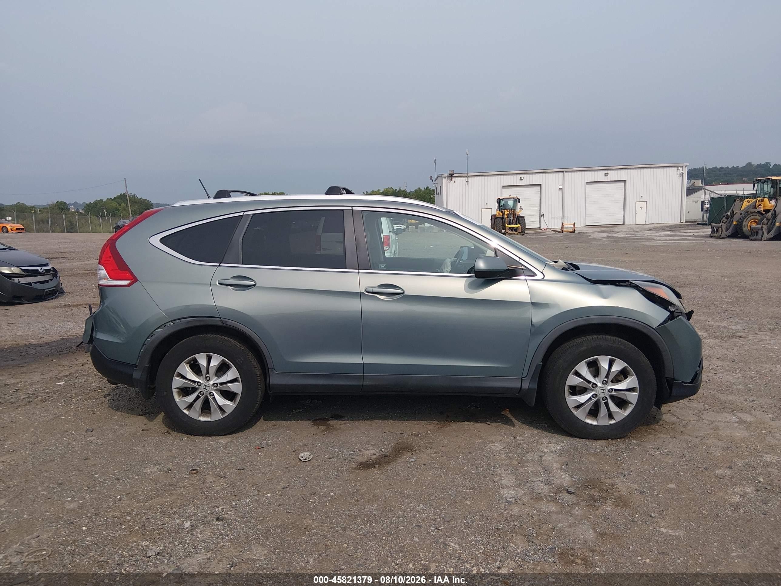 2012 Honda Cr-v Ex-l Green vin: 5J6RM4H75CL024263