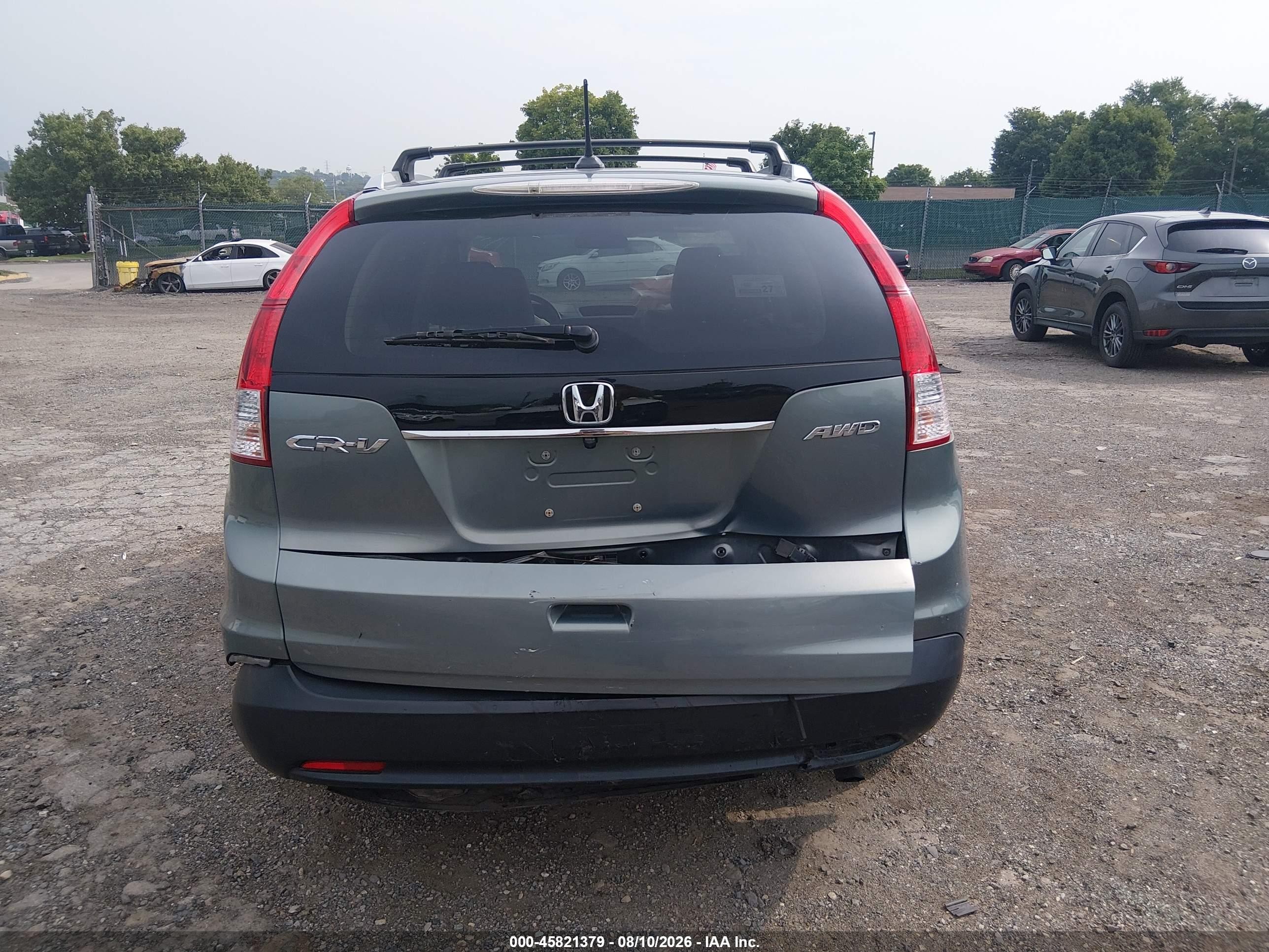 2012 Honda Cr-v Ex-l Green vin: 5J6RM4H75CL024263