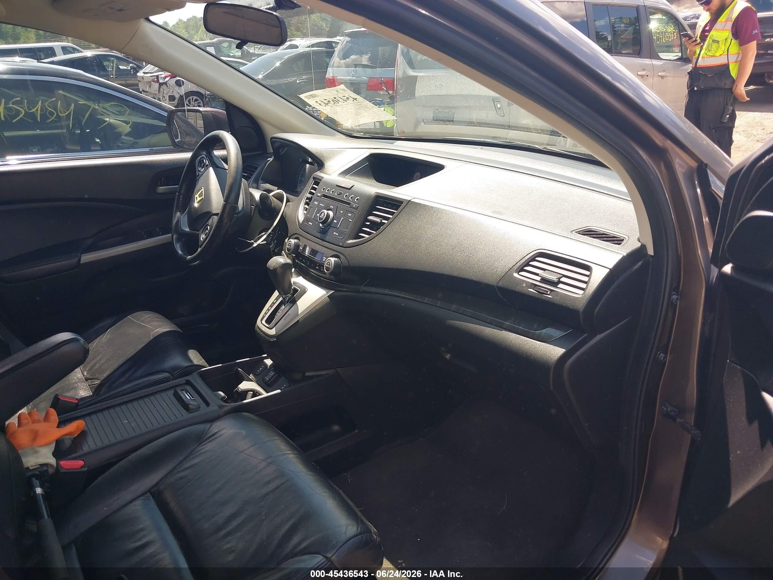 2012 Honda Cr-v Ex-l Gray vin: 5J6RM4H75CL032041