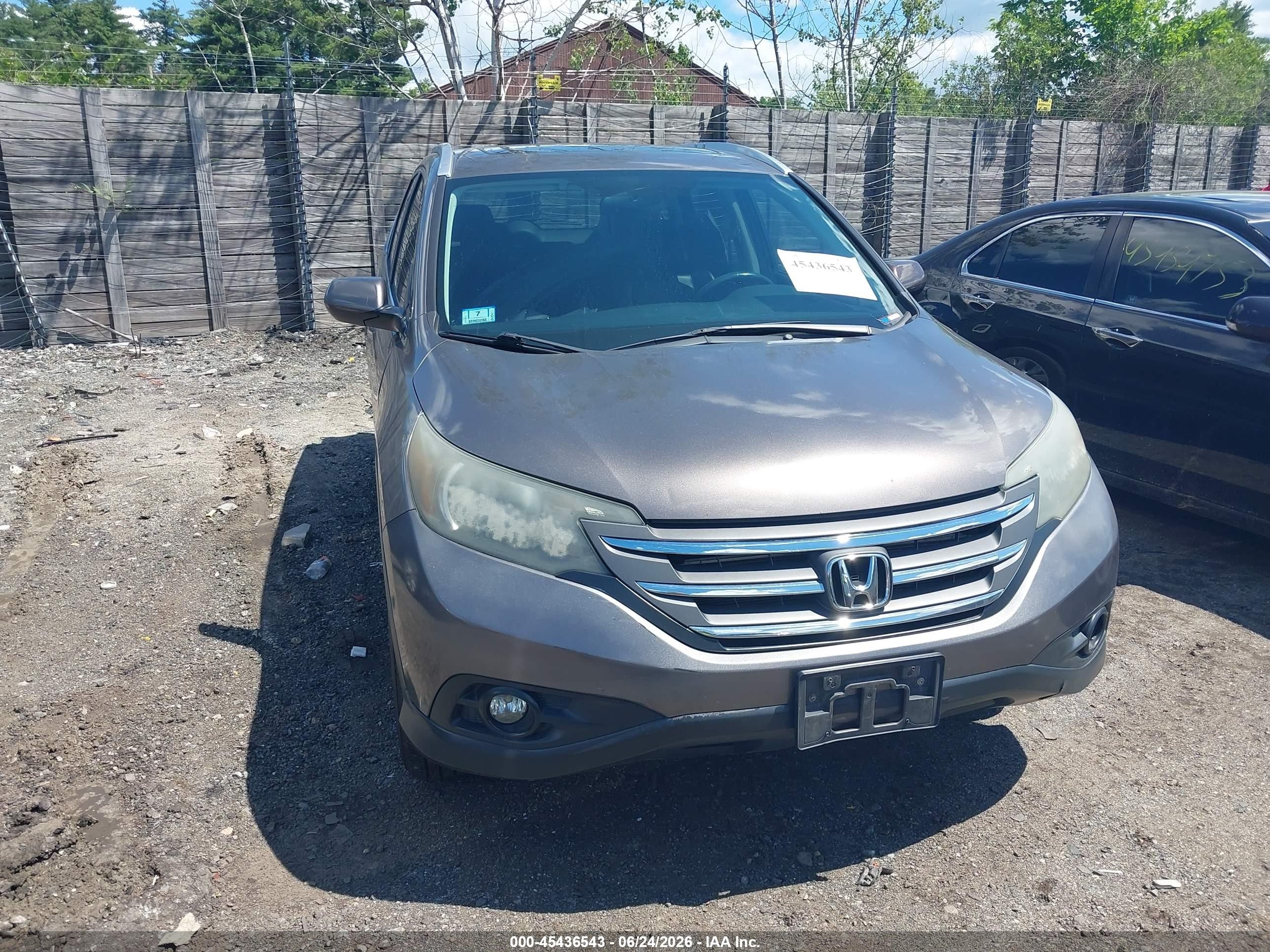 2012 Honda Cr-v Ex-l Gray vin: 5J6RM4H75CL032041