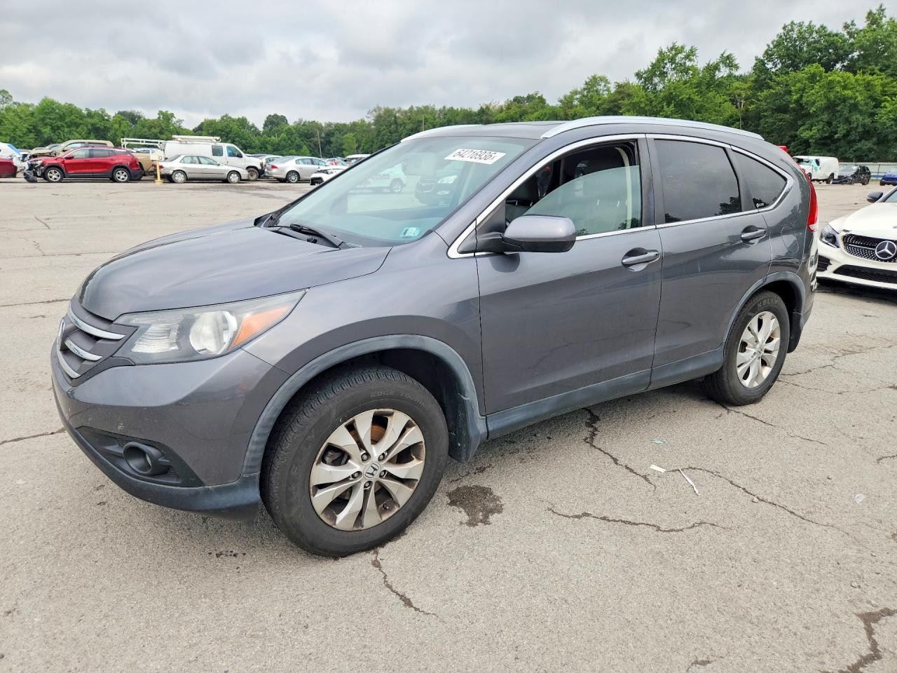 2012 Honda Cr-v Exl Charcoal vin: 5J6RM4H75CL032251