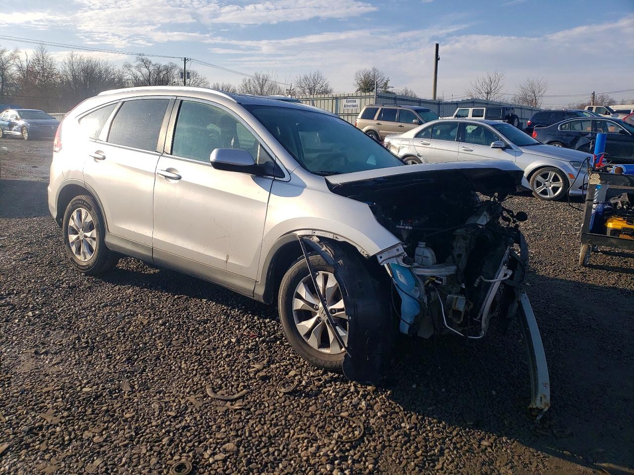 2012 Honda Cr-v Exl Серебряный vin: 5J6RM4H75CL041645