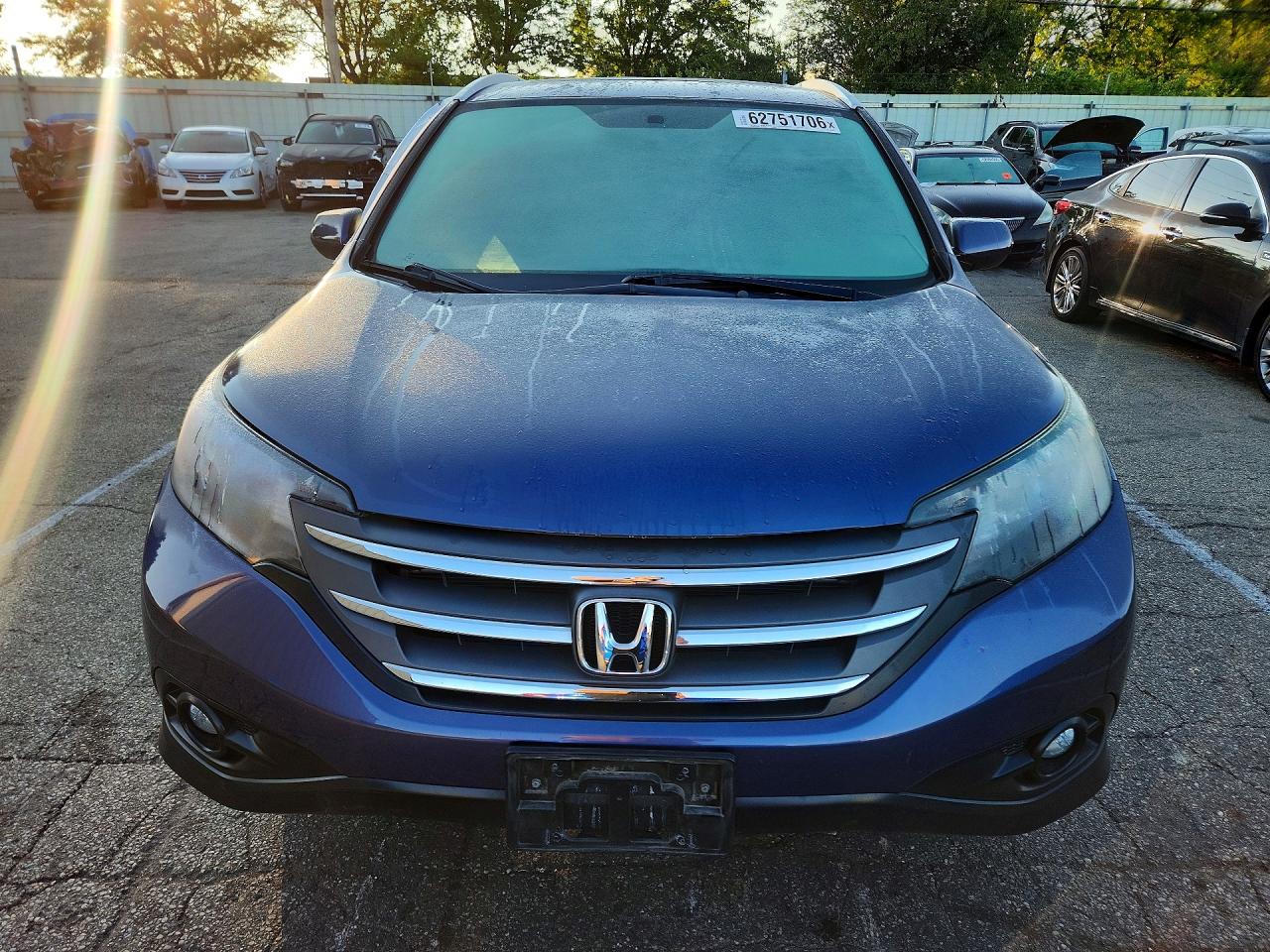 2012 Honda Cr-v Exl Blue vin: 5J6RM4H75CL056808