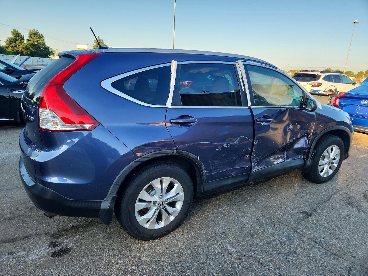2012 Honda Cr-v Exl Blue vin: 5J6RM4H75CL056808