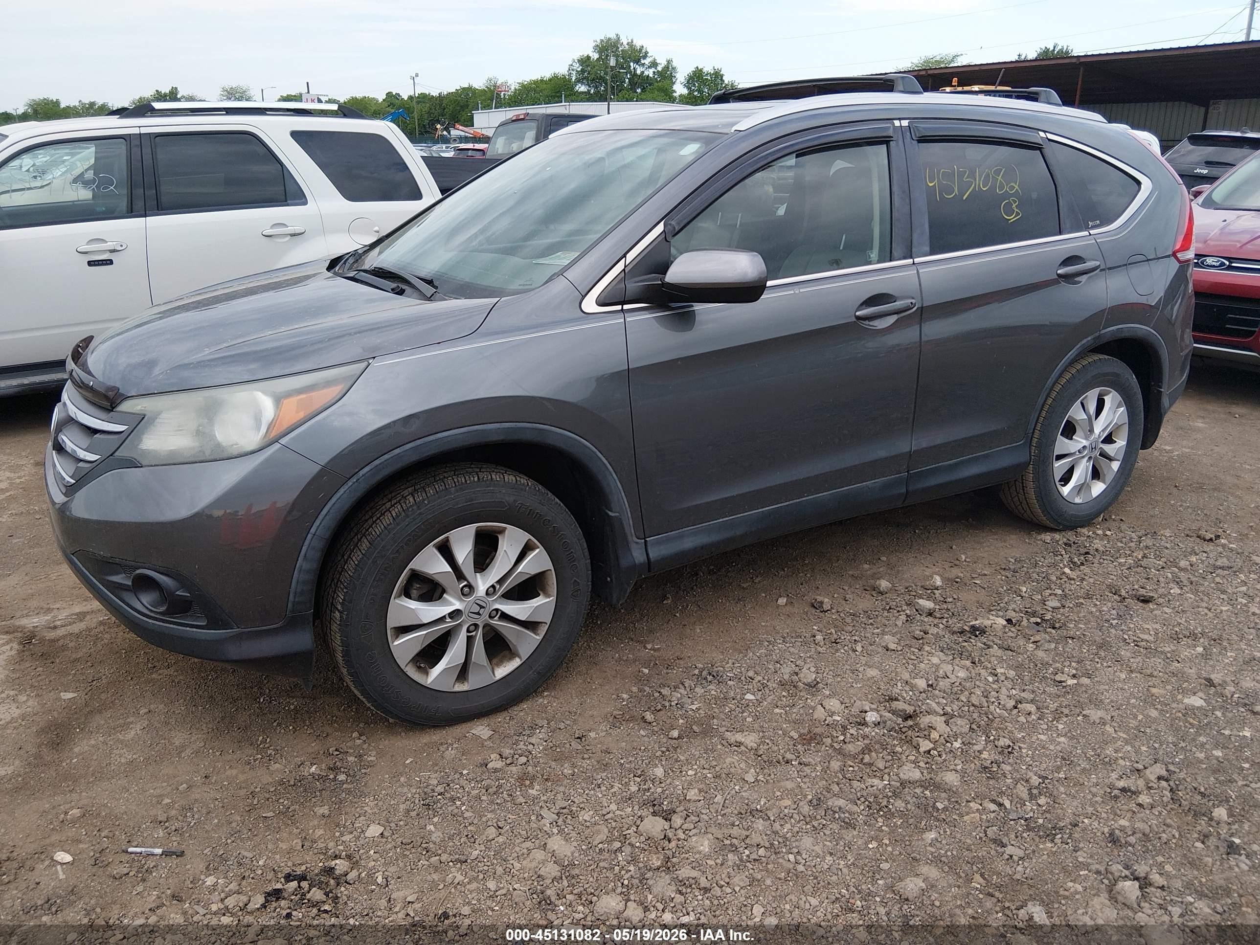 2012 Honda Cr-v Ex-l Gray vin: 5J6RM4H75CL069140