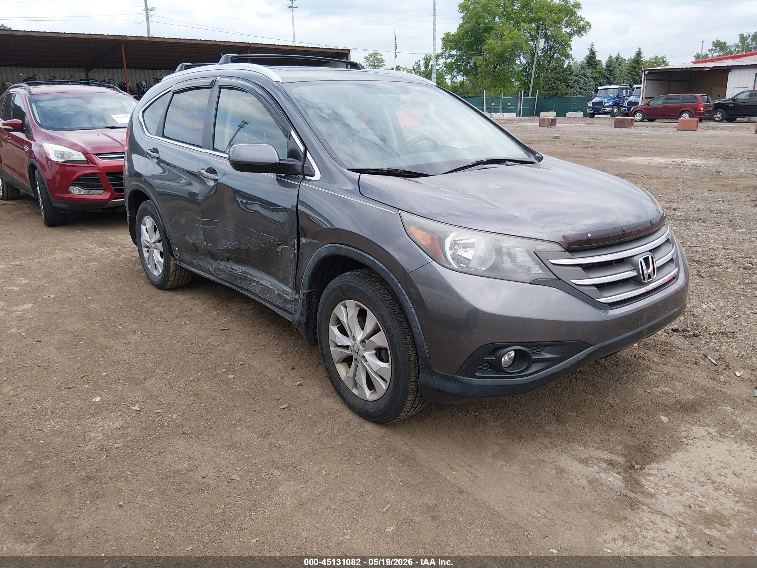2012 Honda Cr-v Ex-l Gray vin: 5J6RM4H75CL069140