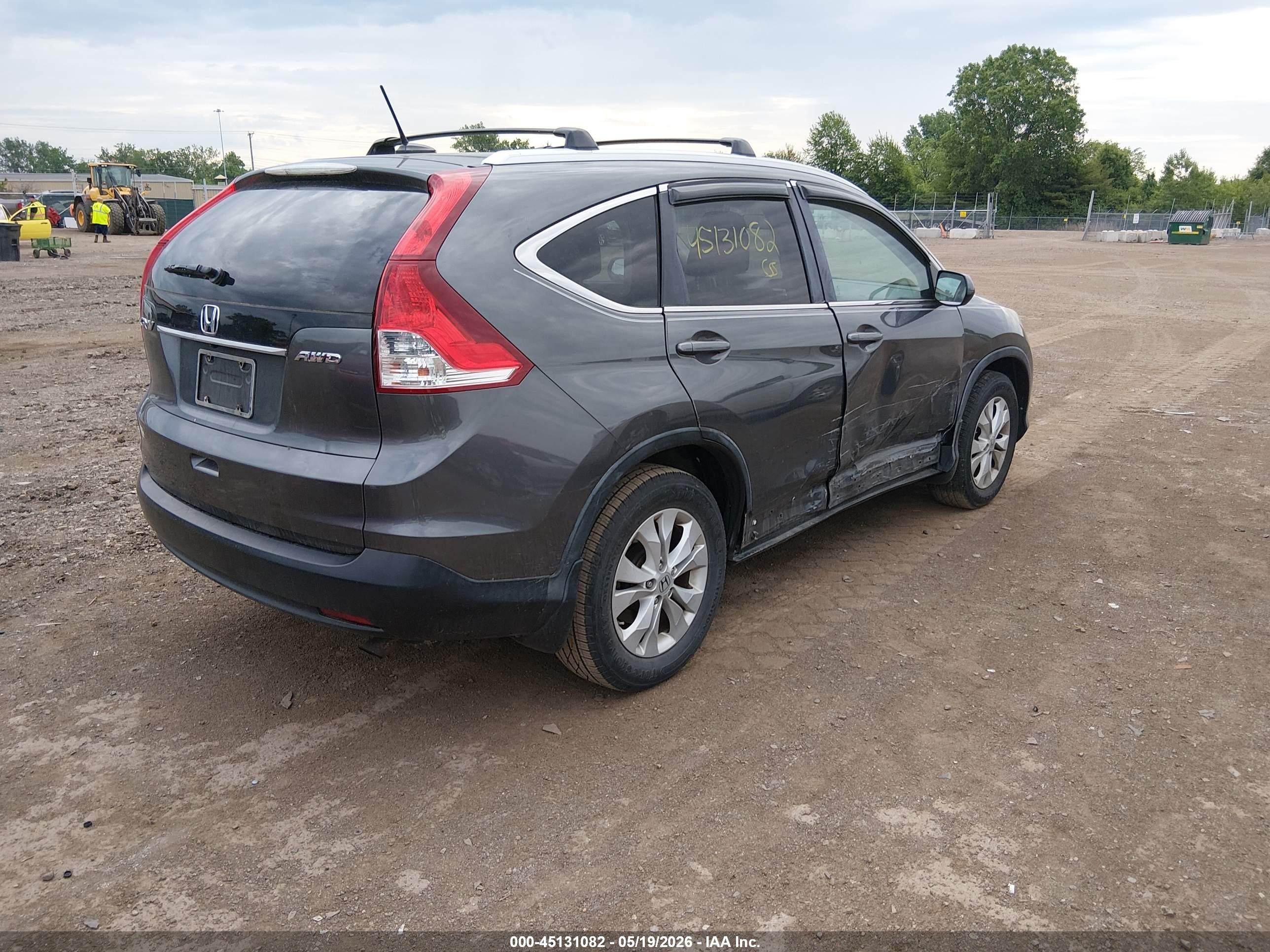 2012 Honda Cr-v Ex-l Gray vin: 5J6RM4H75CL069140