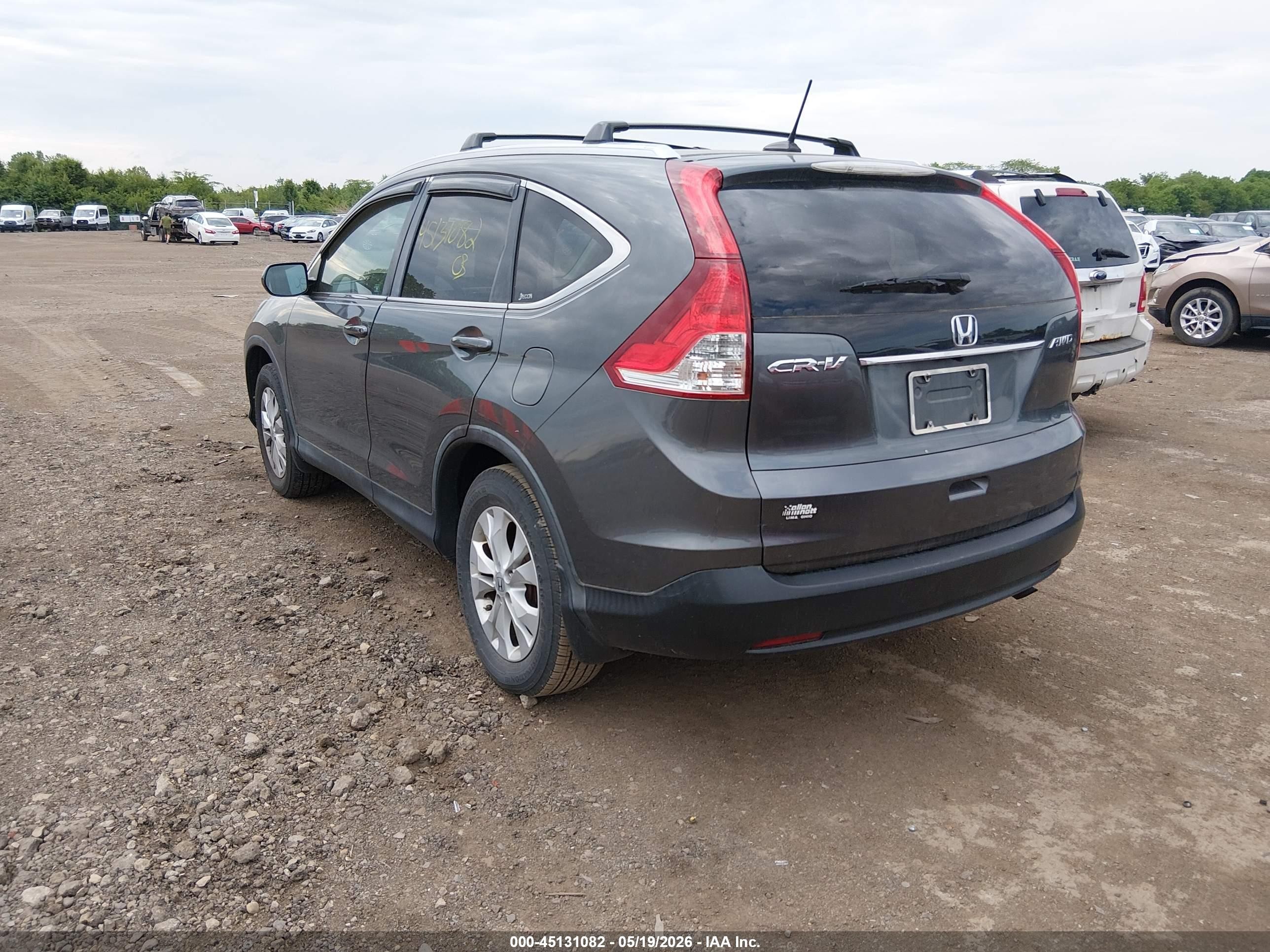 2012 Honda Cr-v Ex-l Gray vin: 5J6RM4H75CL069140